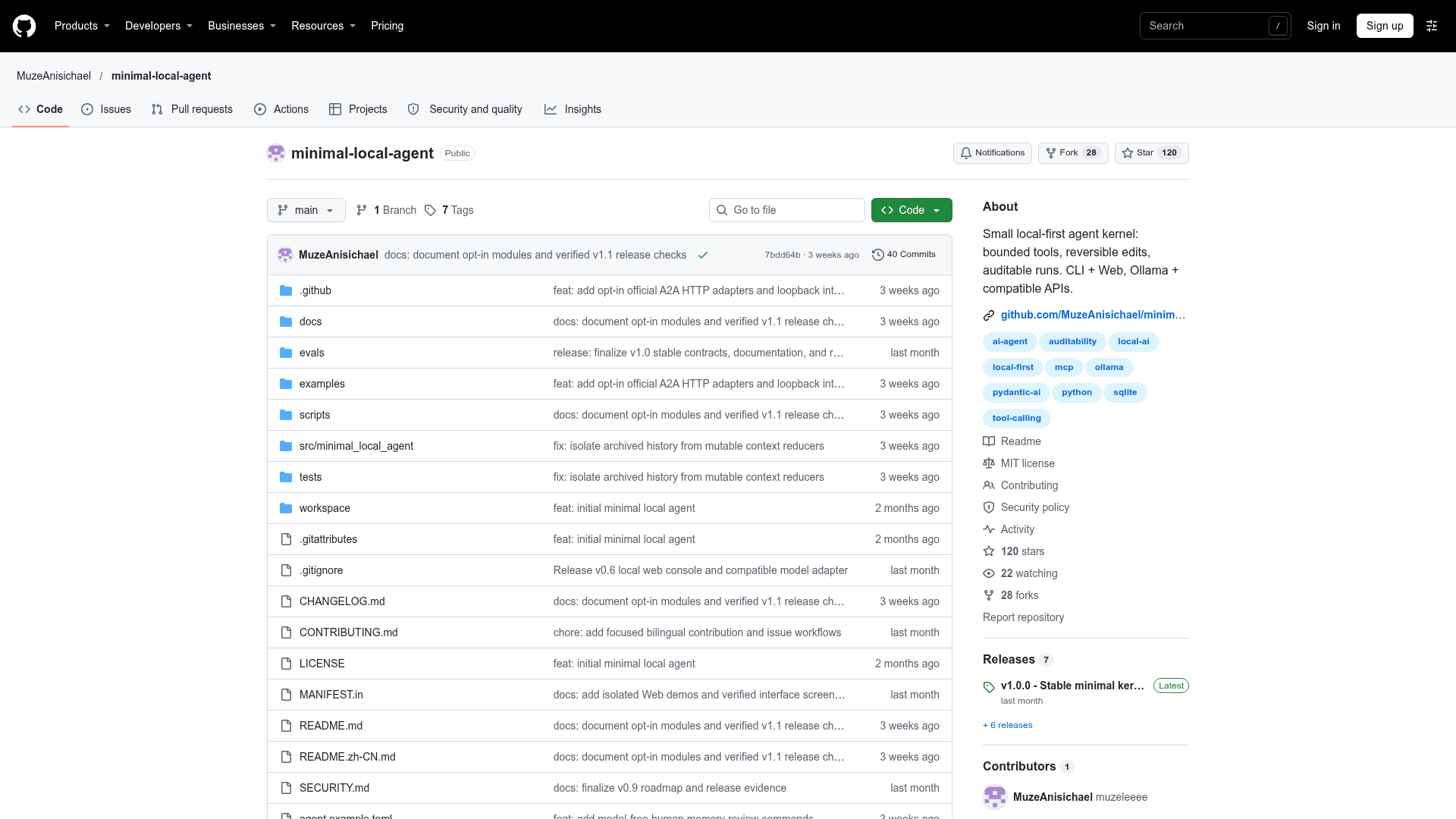 minimal-local-agent screenshot 1