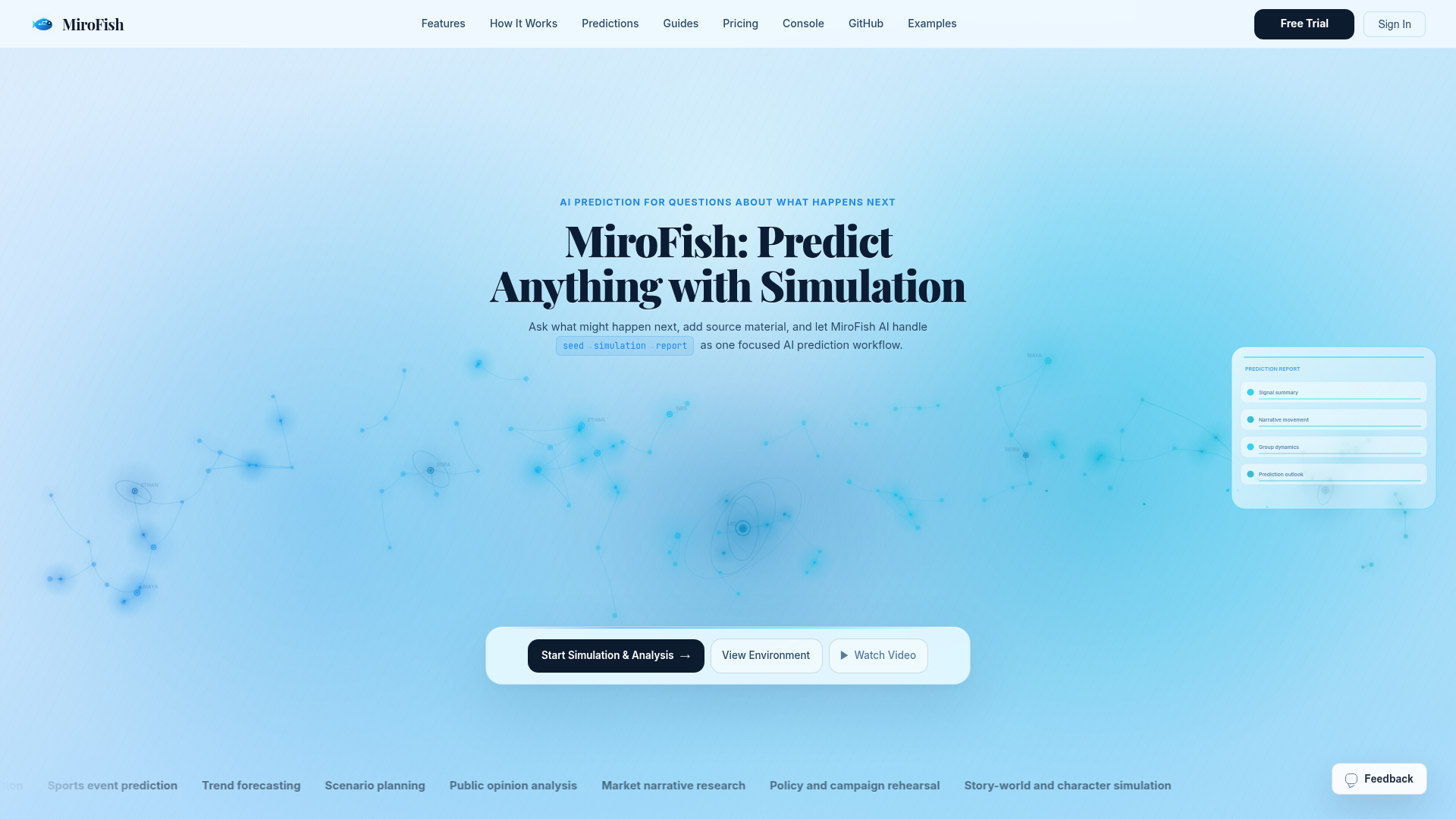 MiroFish screenshot 1