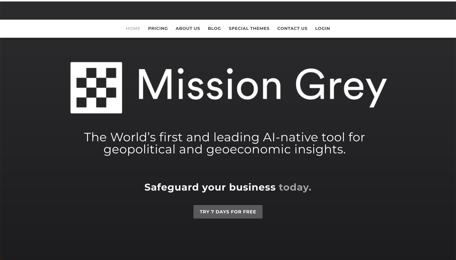 Mission Grey interface screenshot 1