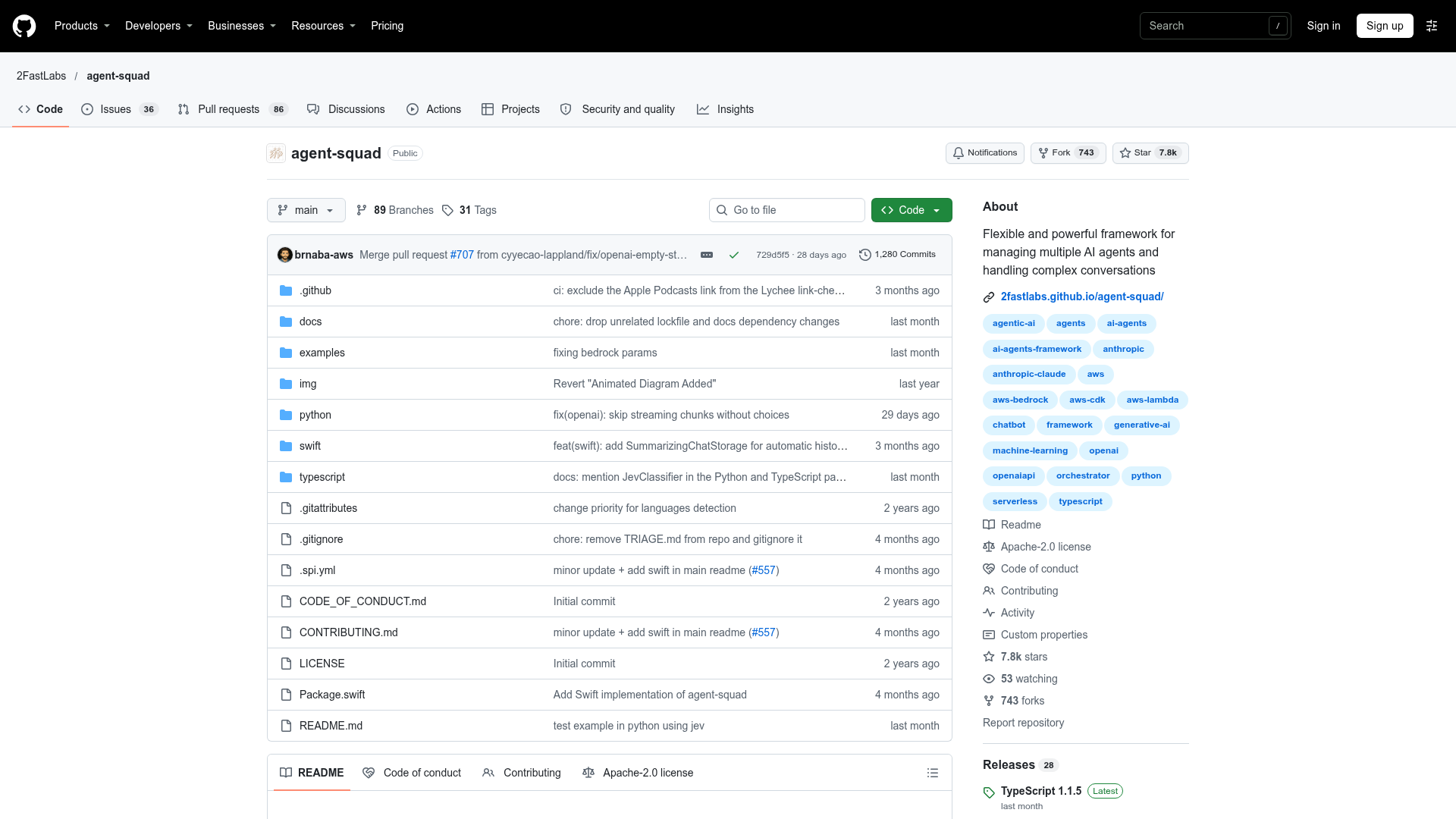 Multi-Agent Orchestrator screenshot 1
