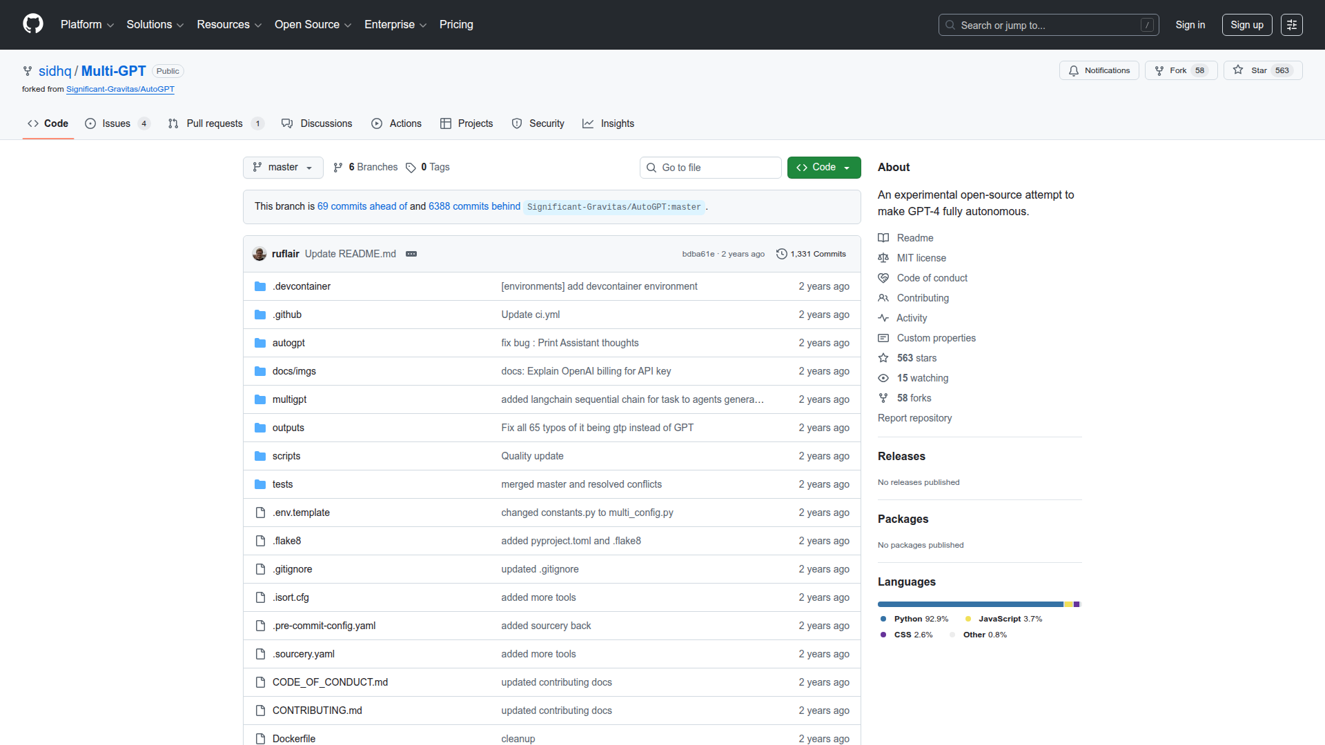 Multi GPT screenshot 1
