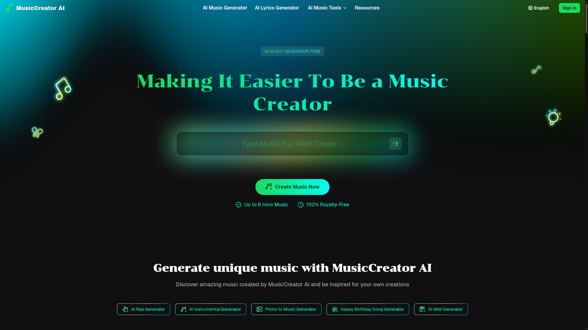 Musiccreator AI screenshot 1