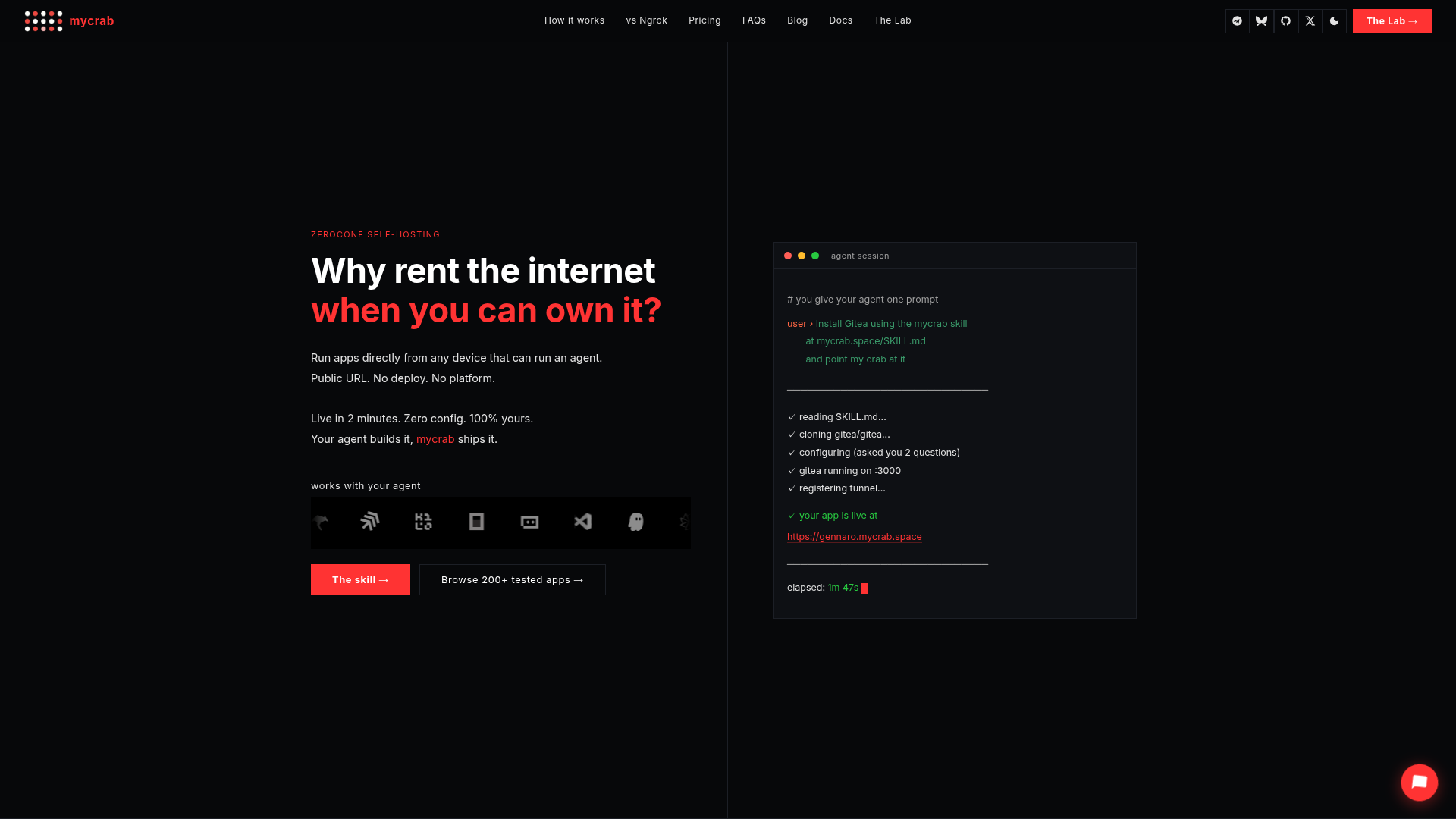 mycrab.space screenshot 1