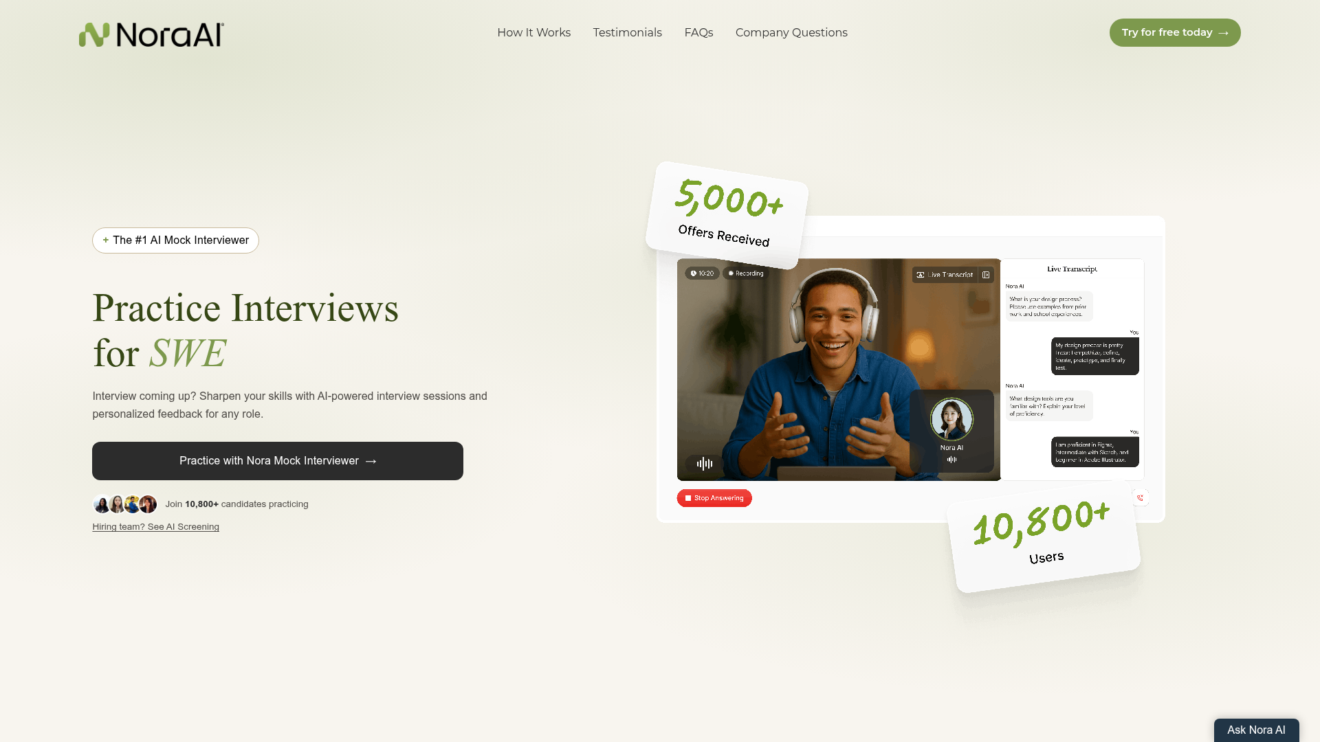 Nora AI screenshot 1