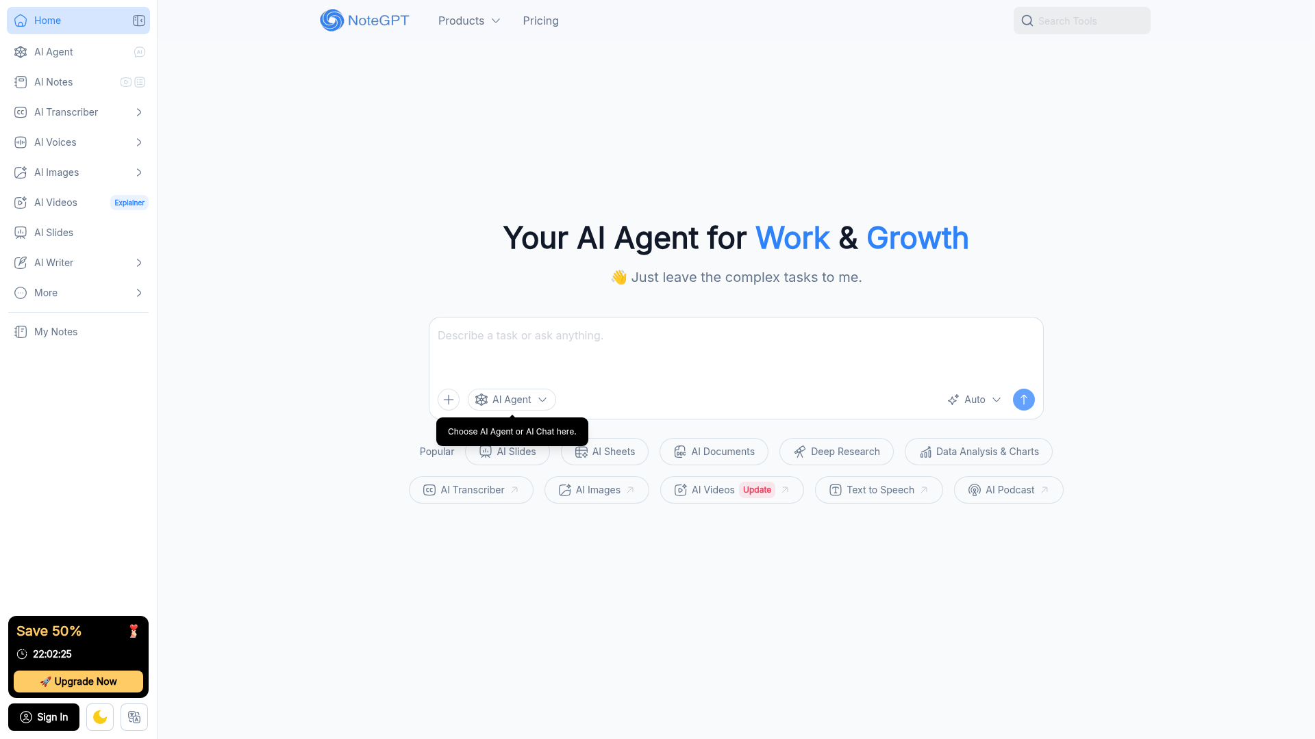 NoteGPT screenshot 1