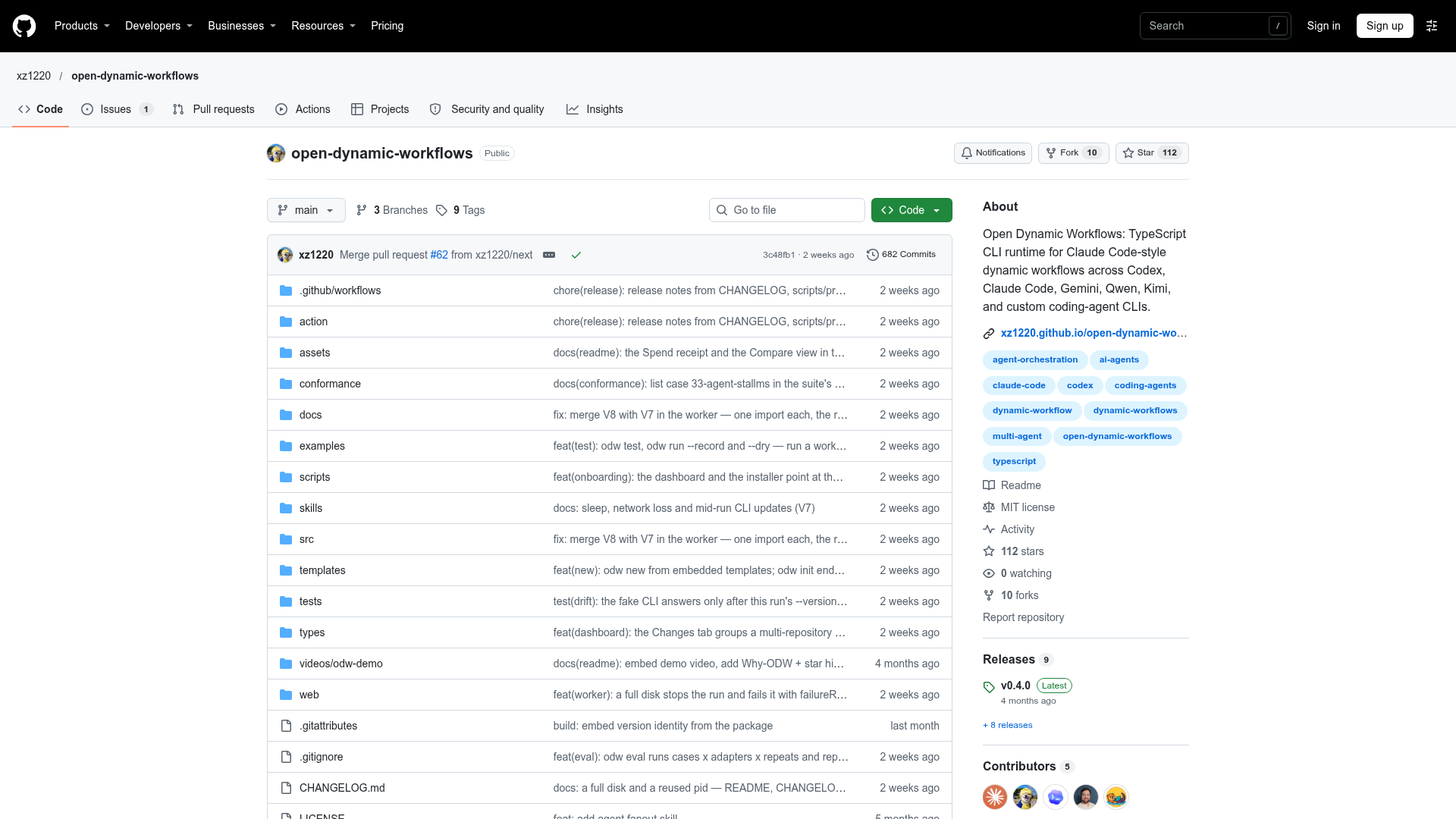 open-dynamic-workflows screenshot 1
