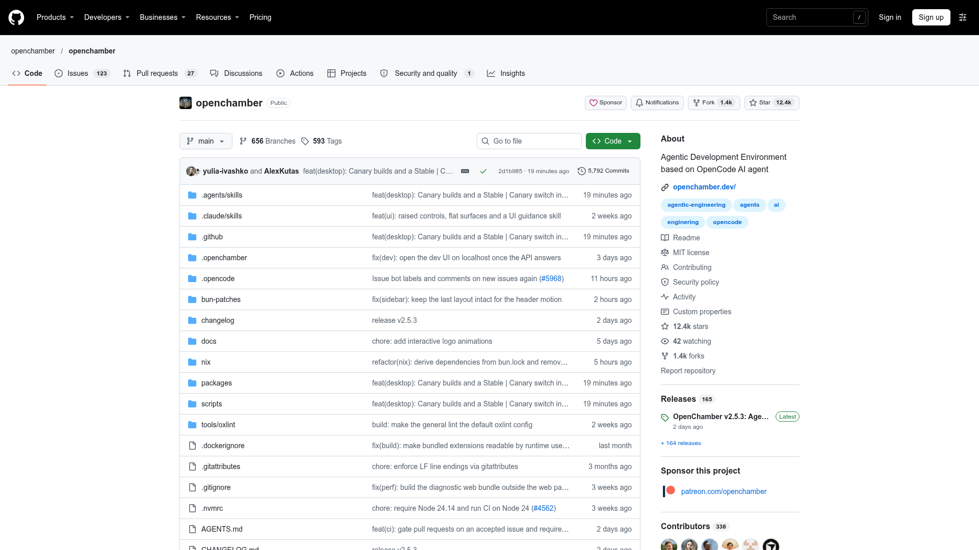 OpenChamber screenshot 1
