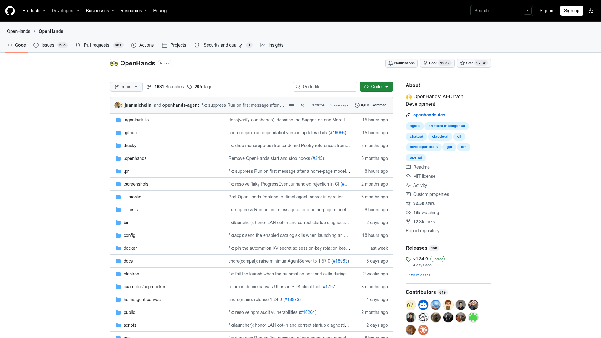 OpenHands screenshot 1