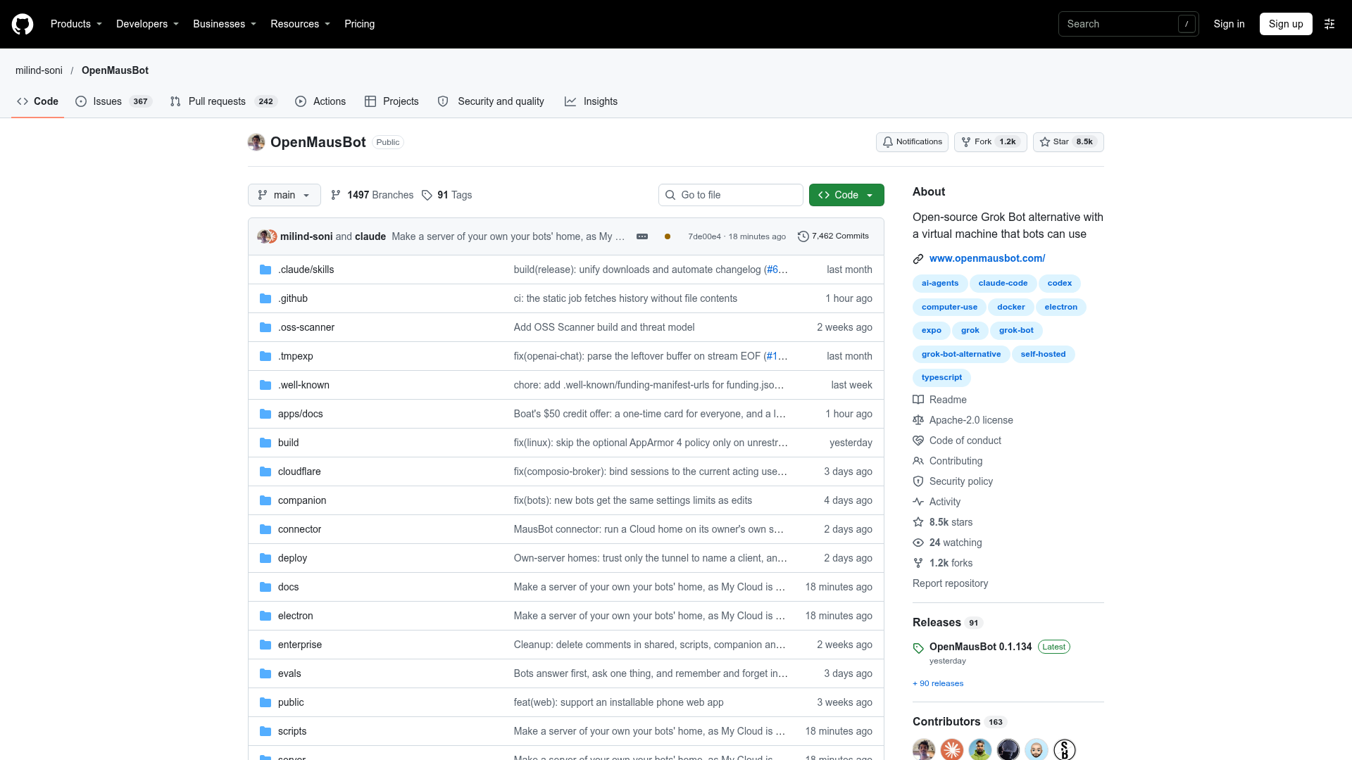 OpenMausBot screenshot 1