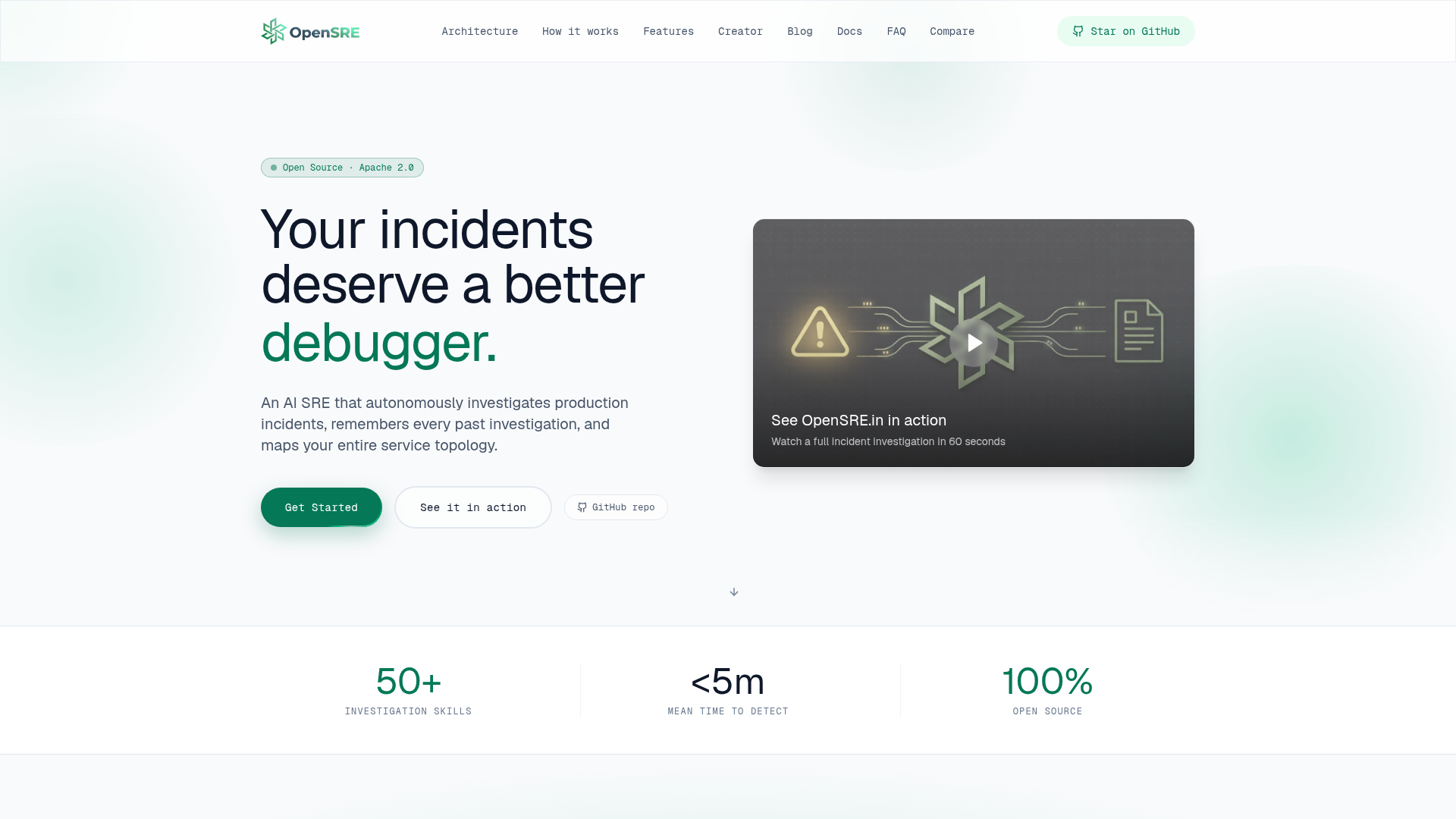 OpenSRE screenshot 1