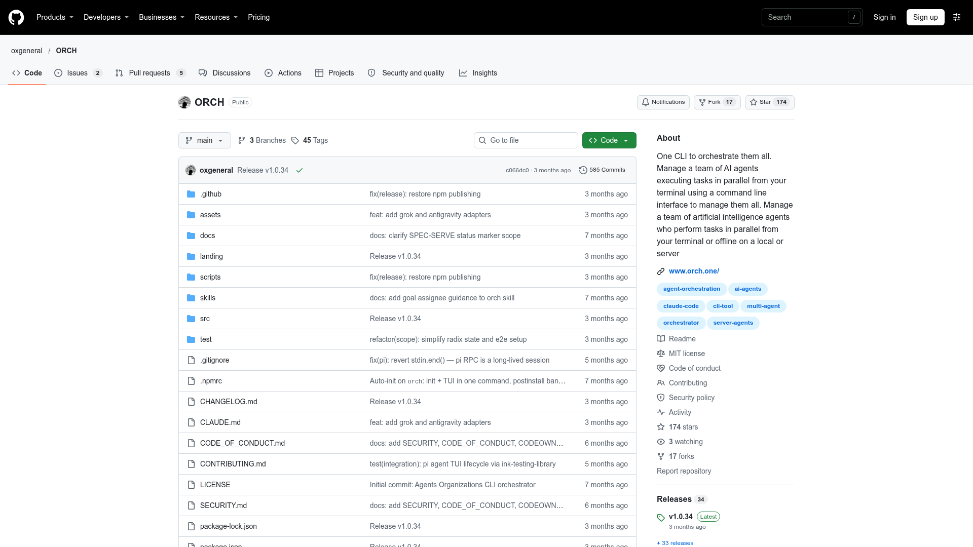 ORCH screenshot 1