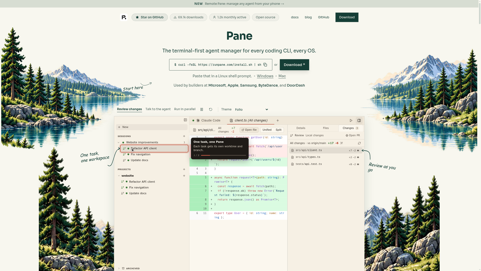Pane screenshot 1