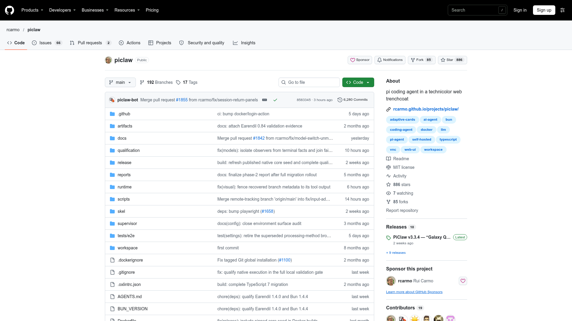 piclaw screenshot 1