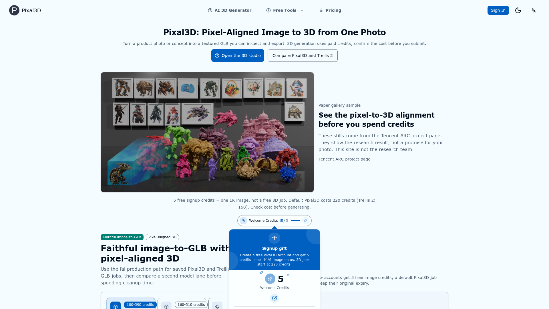 Pixal3D.ai screenshot 1