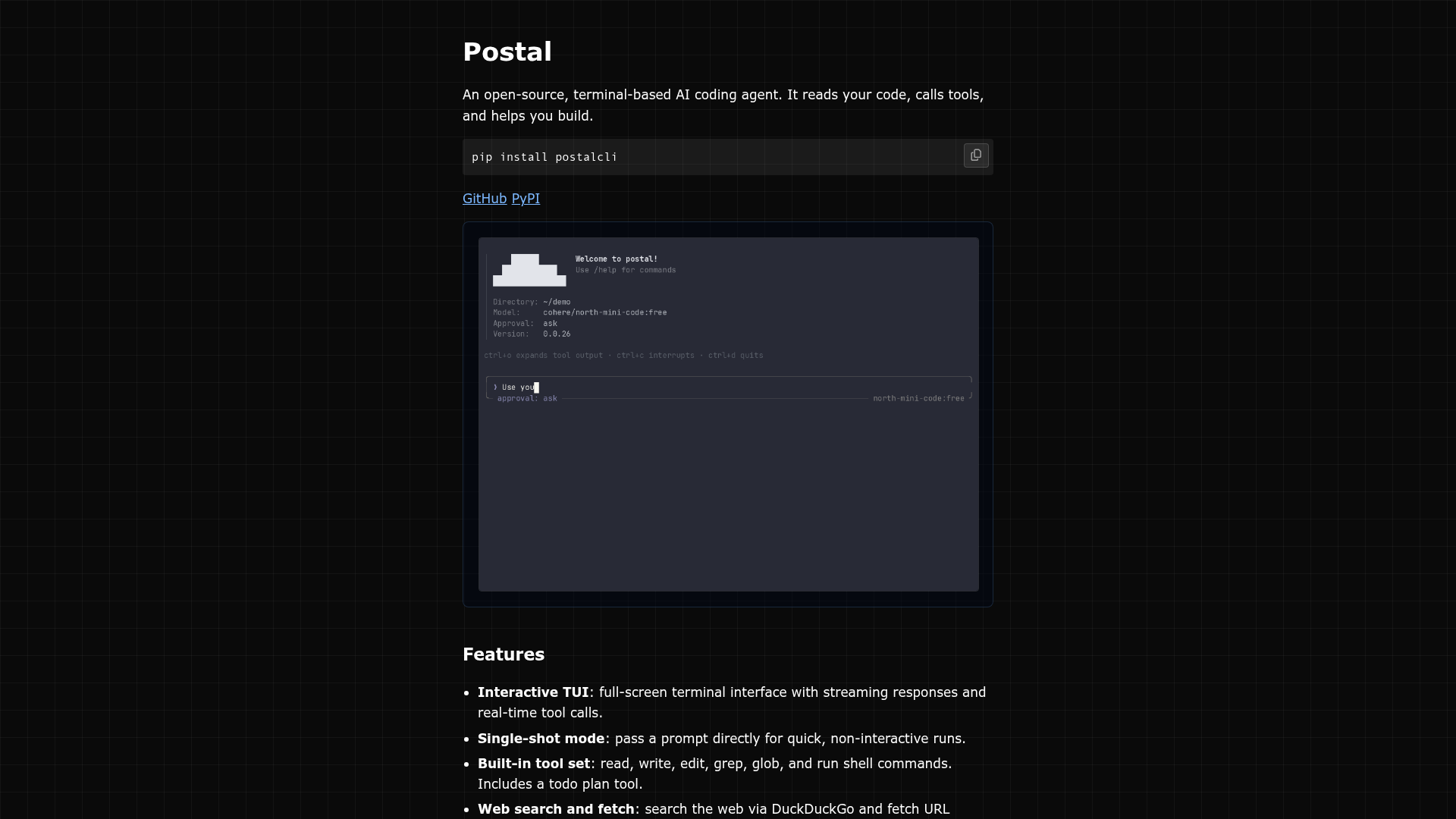 postal screenshot 1