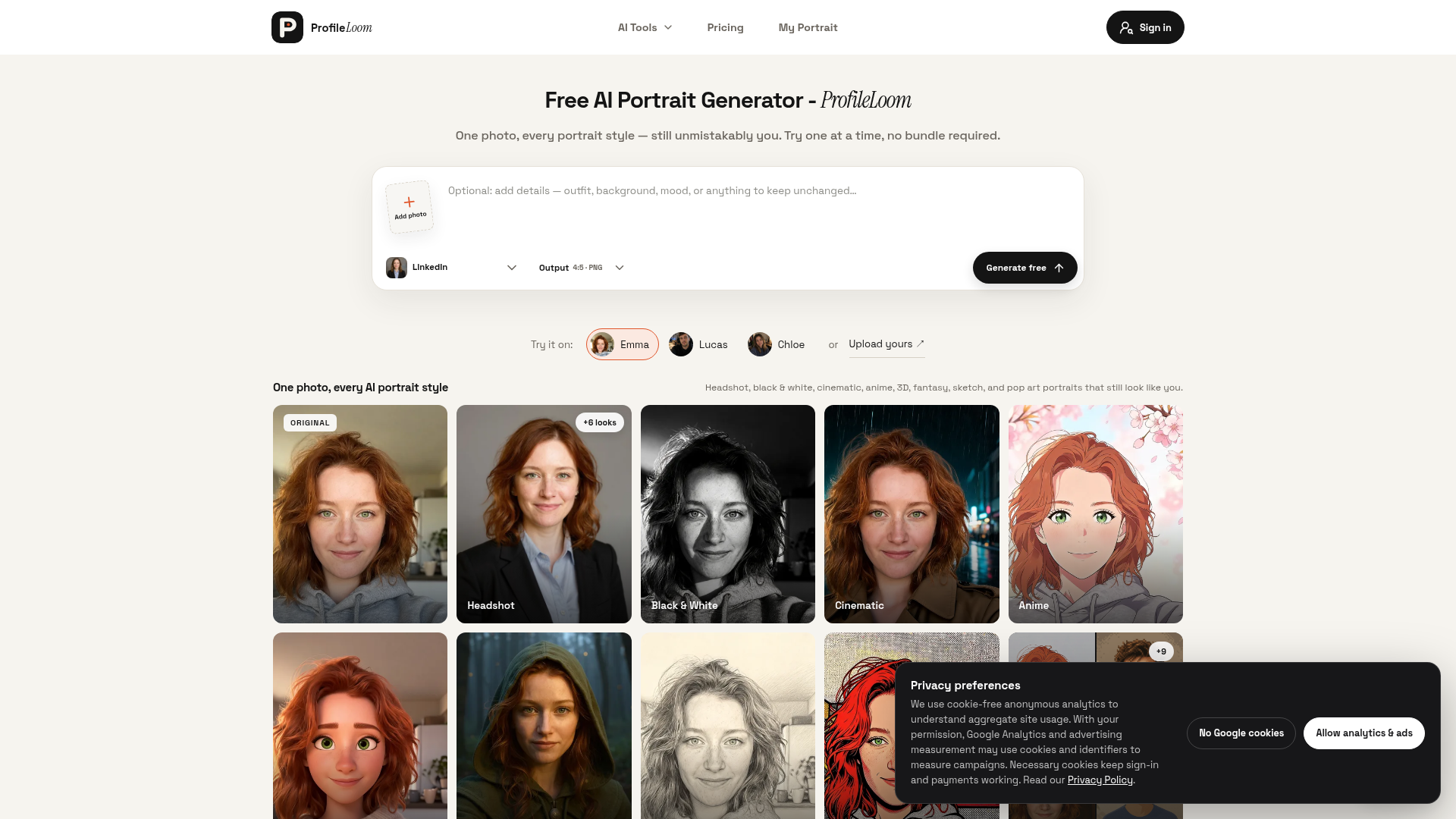 ProfileLoom screenshot 1
