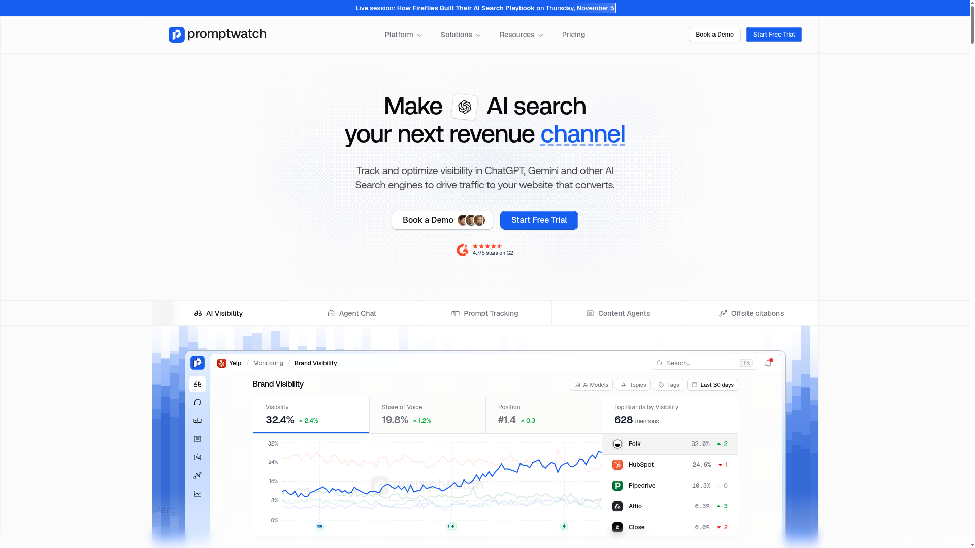 Promptwatch screenshot 1