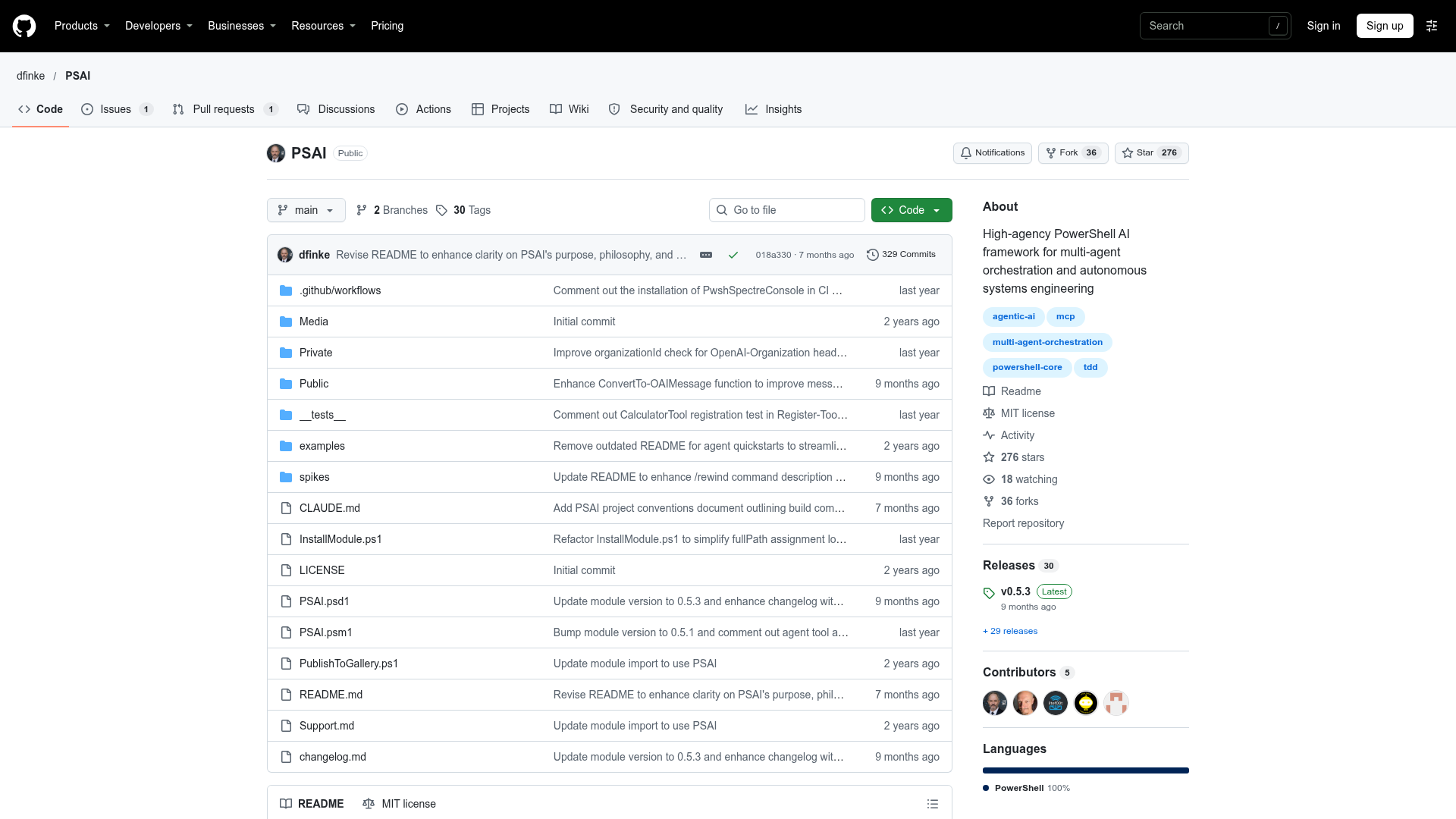 PSAI screenshot 1