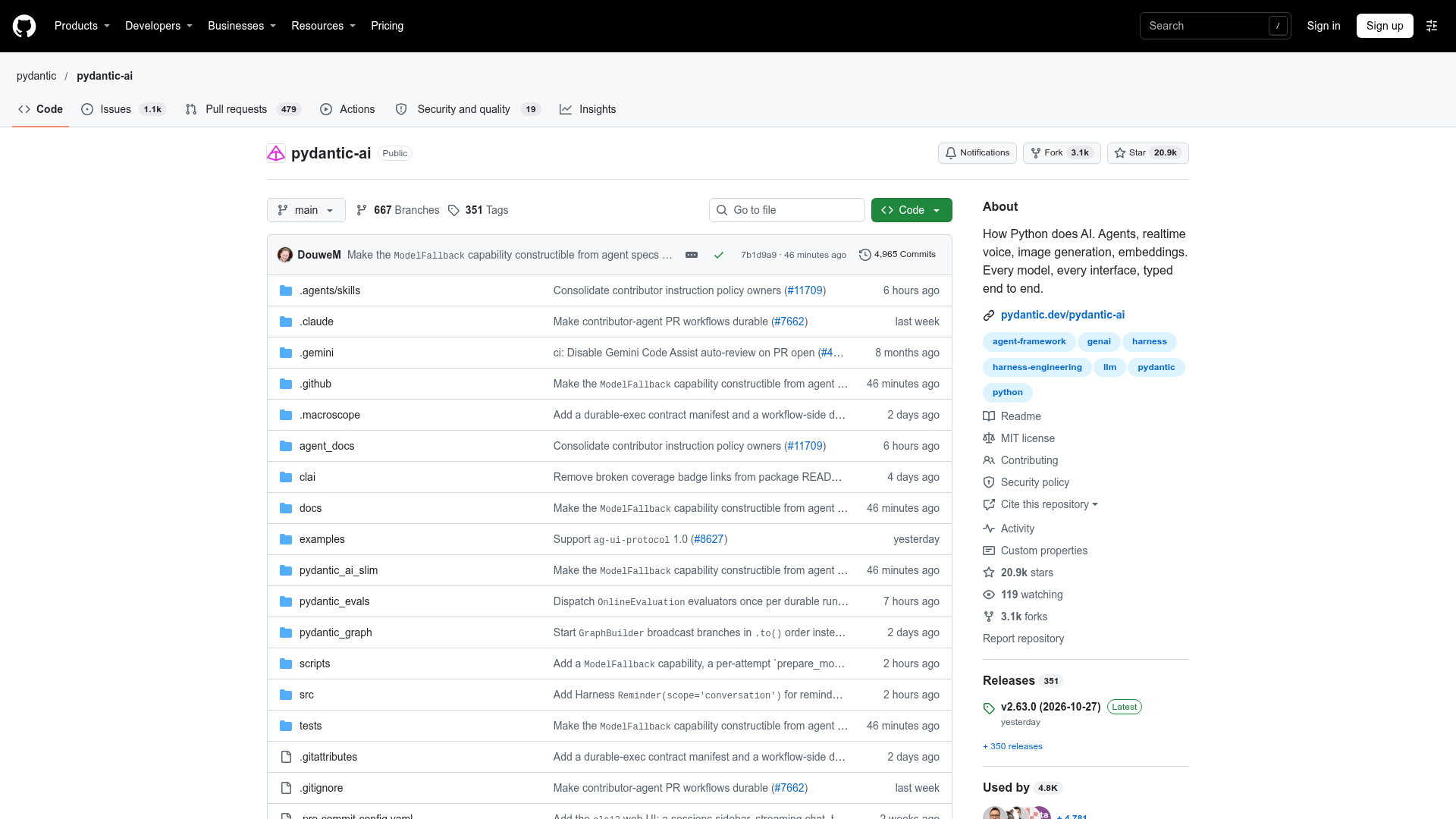 Pydantic AI screenshot 1