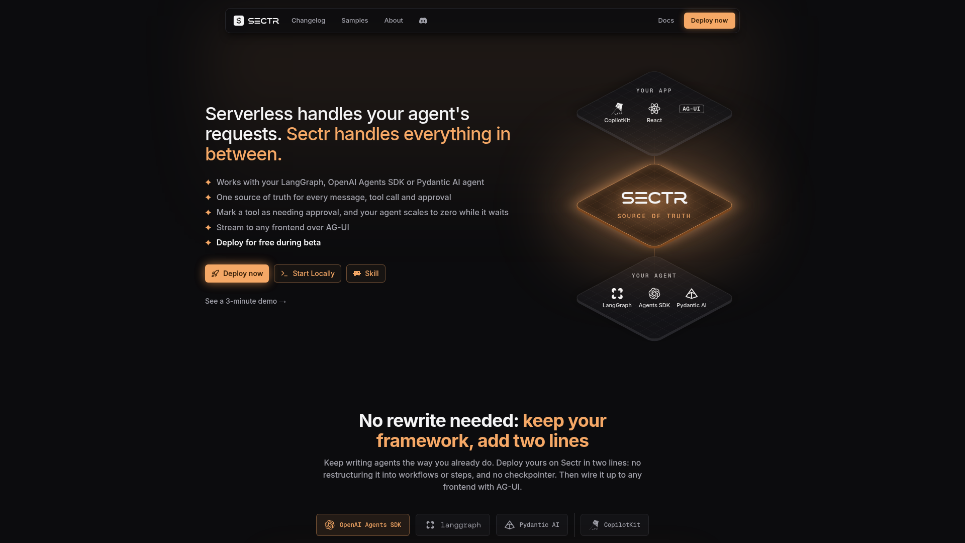 Sectr screenshot 1