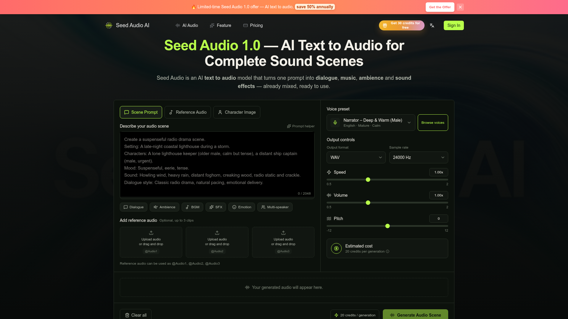 Seed Audio AI screenshot 1