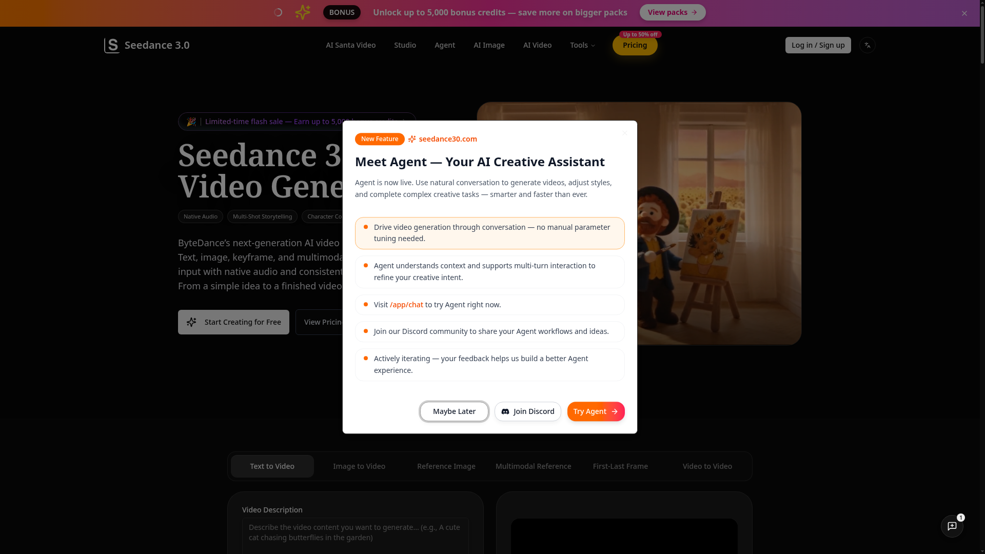 Seedance 3.0 screenshot 1