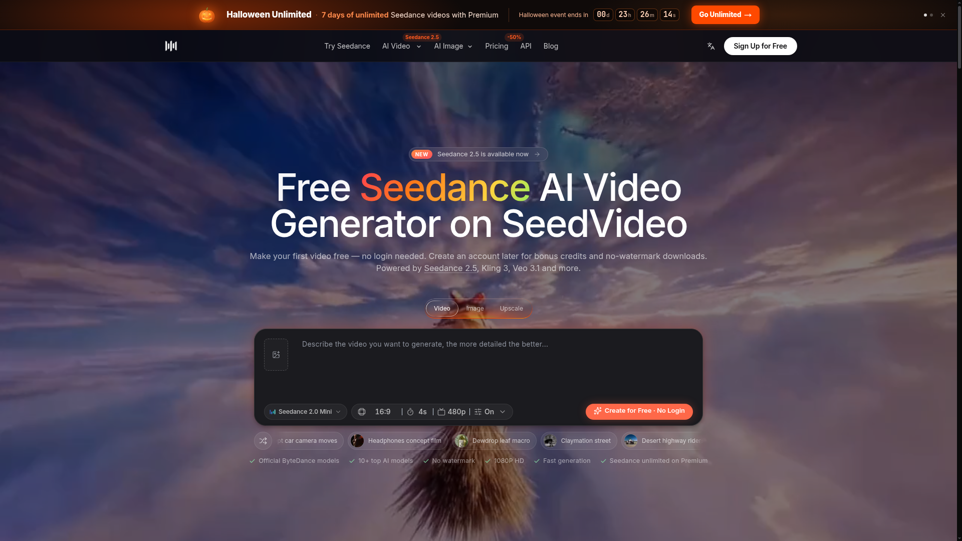 SeedVideo AI screenshot 1