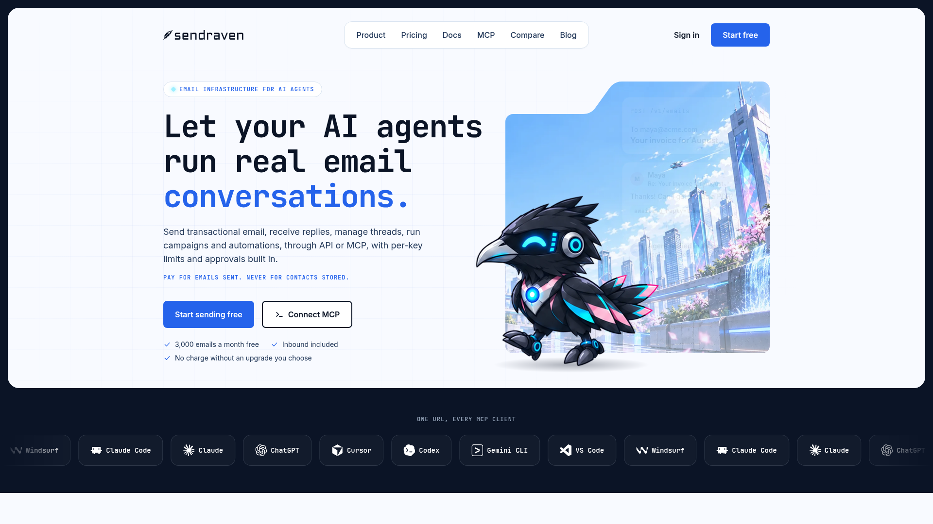 SendRaven screenshot 1