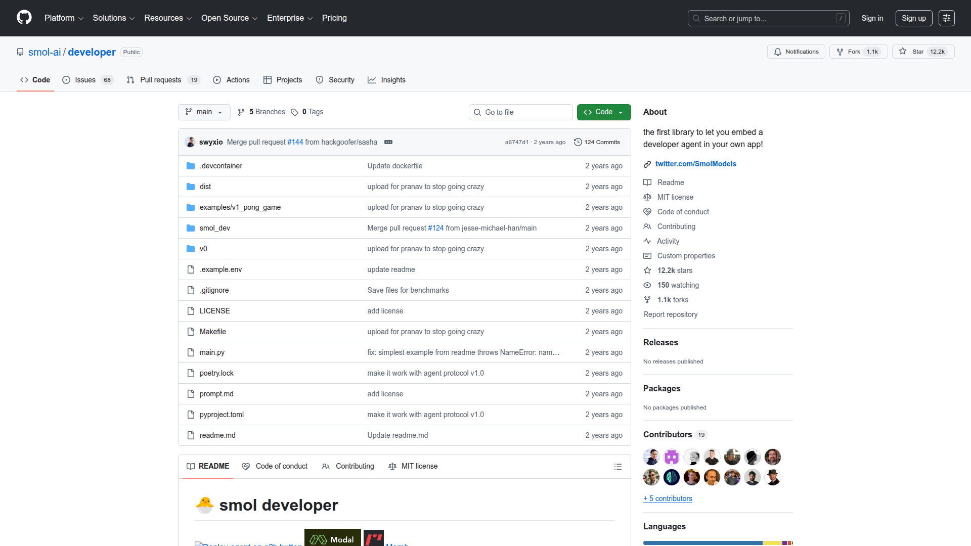 Smol developer screenshot 1