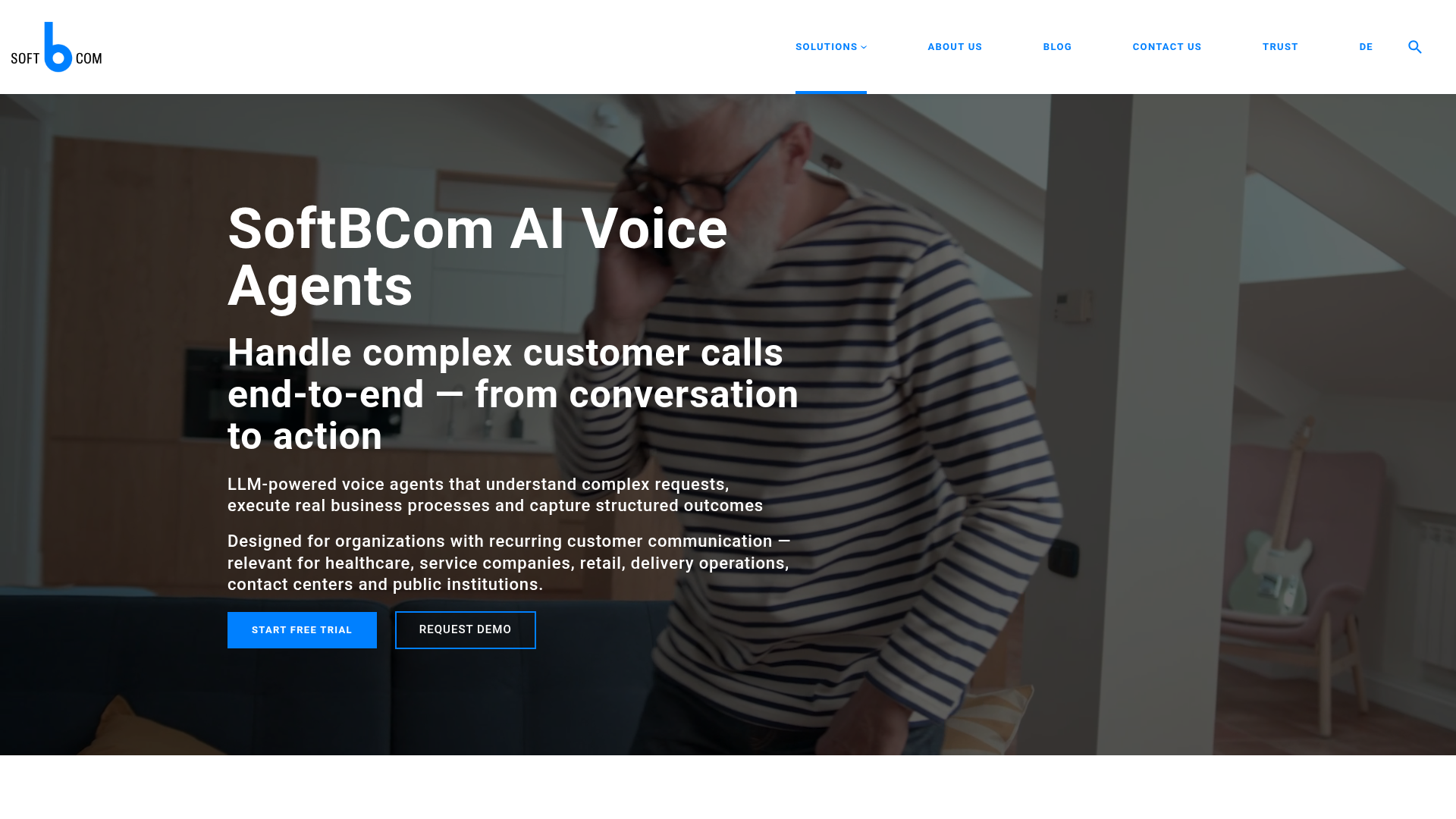SoftBCom AI Voice Agents screenshot 1