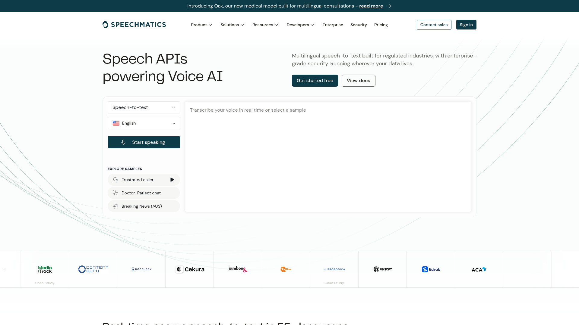 Speechmatics screenshot 1