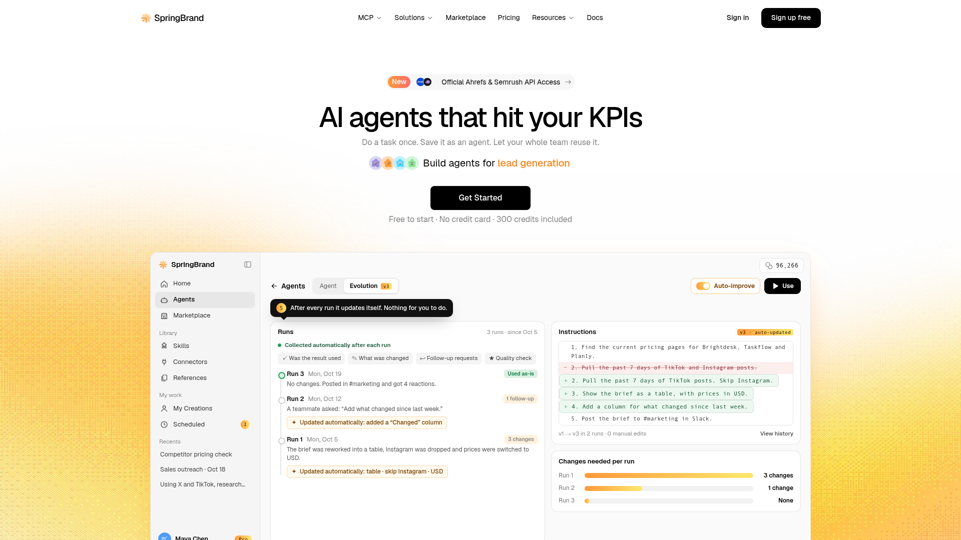 SpringBrand screenshot 1