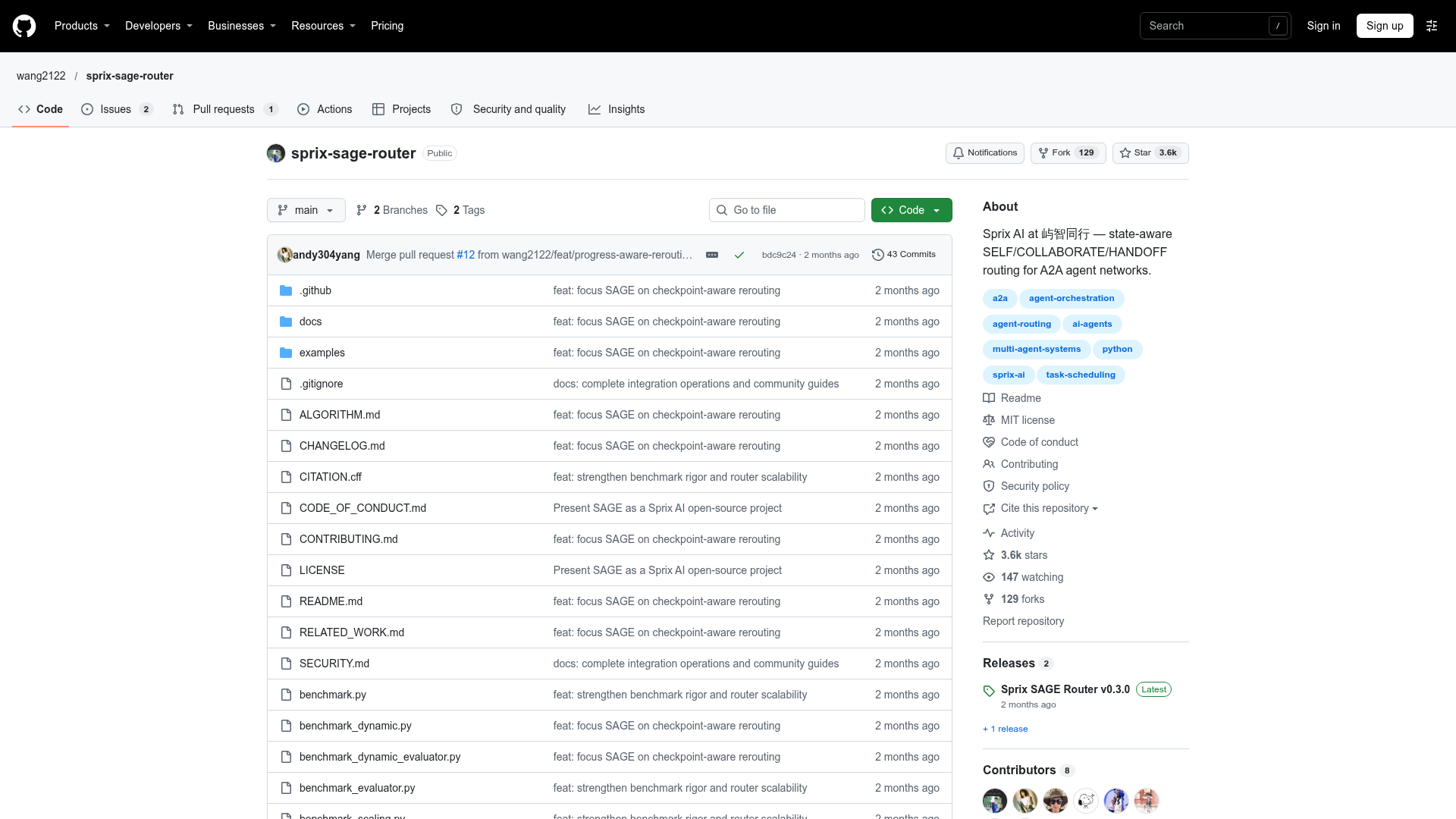 sprix-sage-router screenshot 1