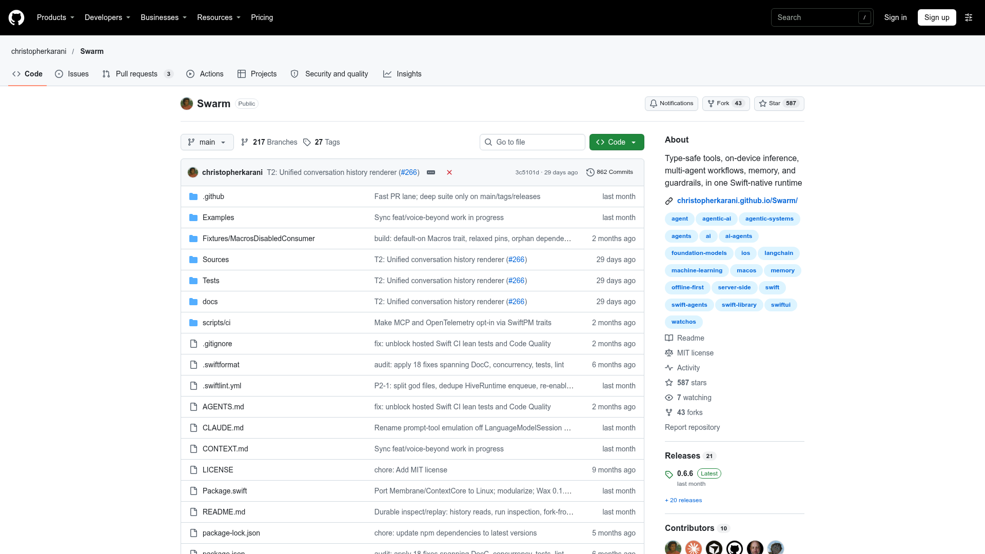 Swarm screenshot 1