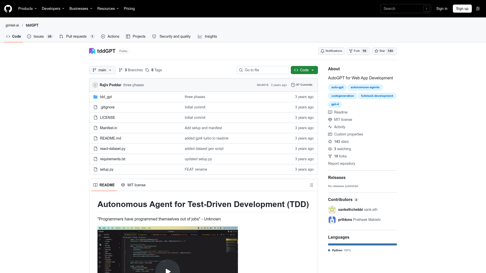 tddGPT screenshot 1