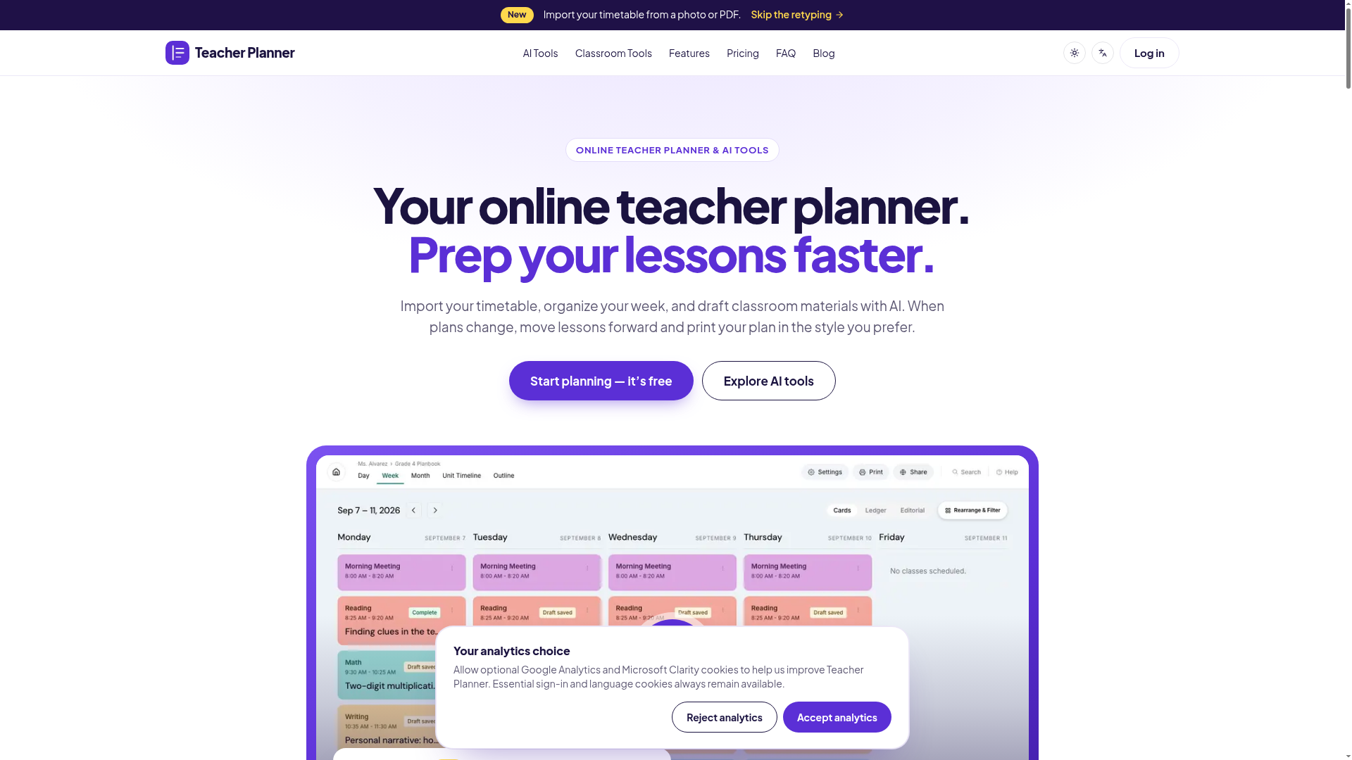 Teacher Planner screenshot 1
