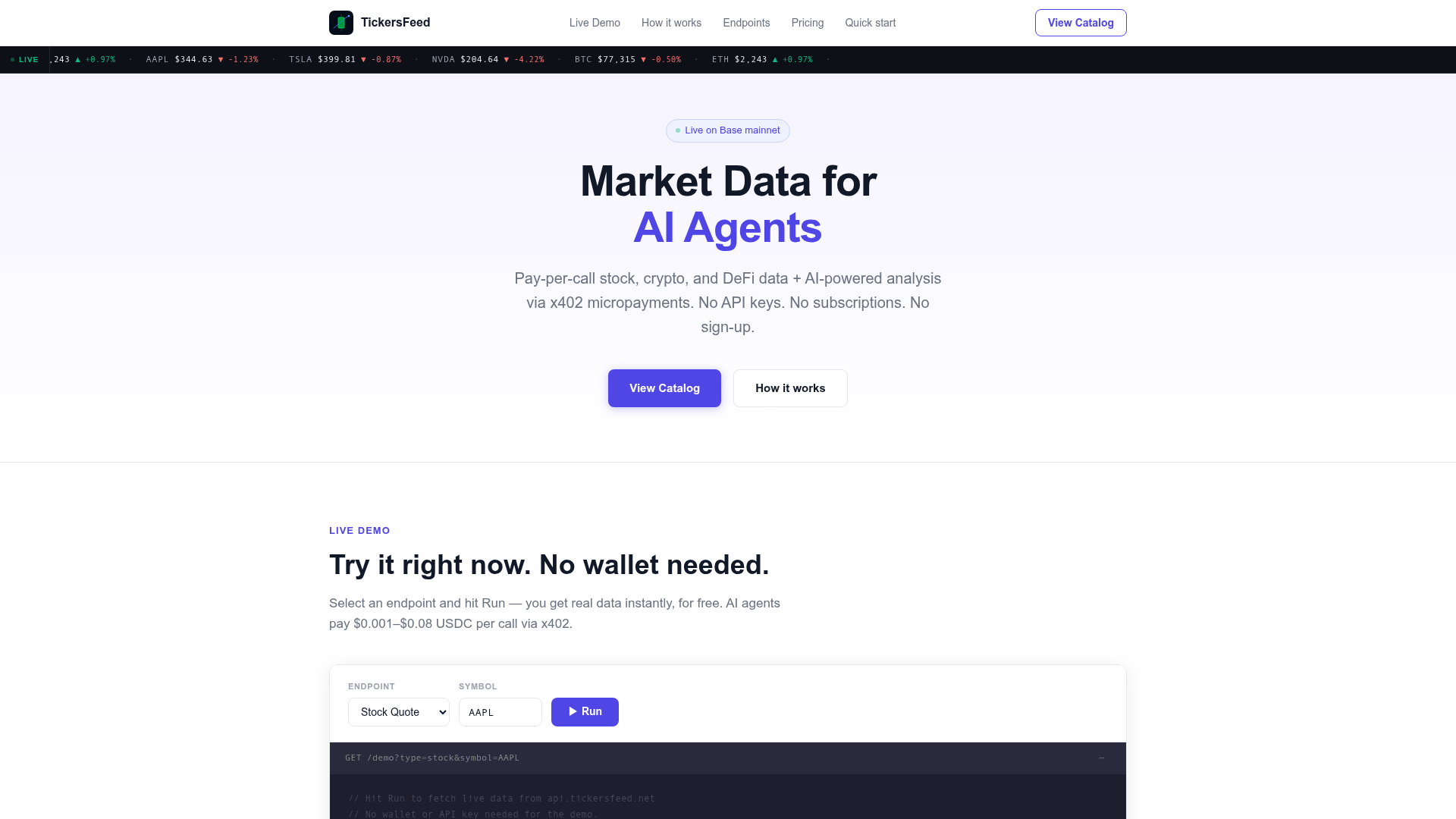 TickersFeed screenshot 1
