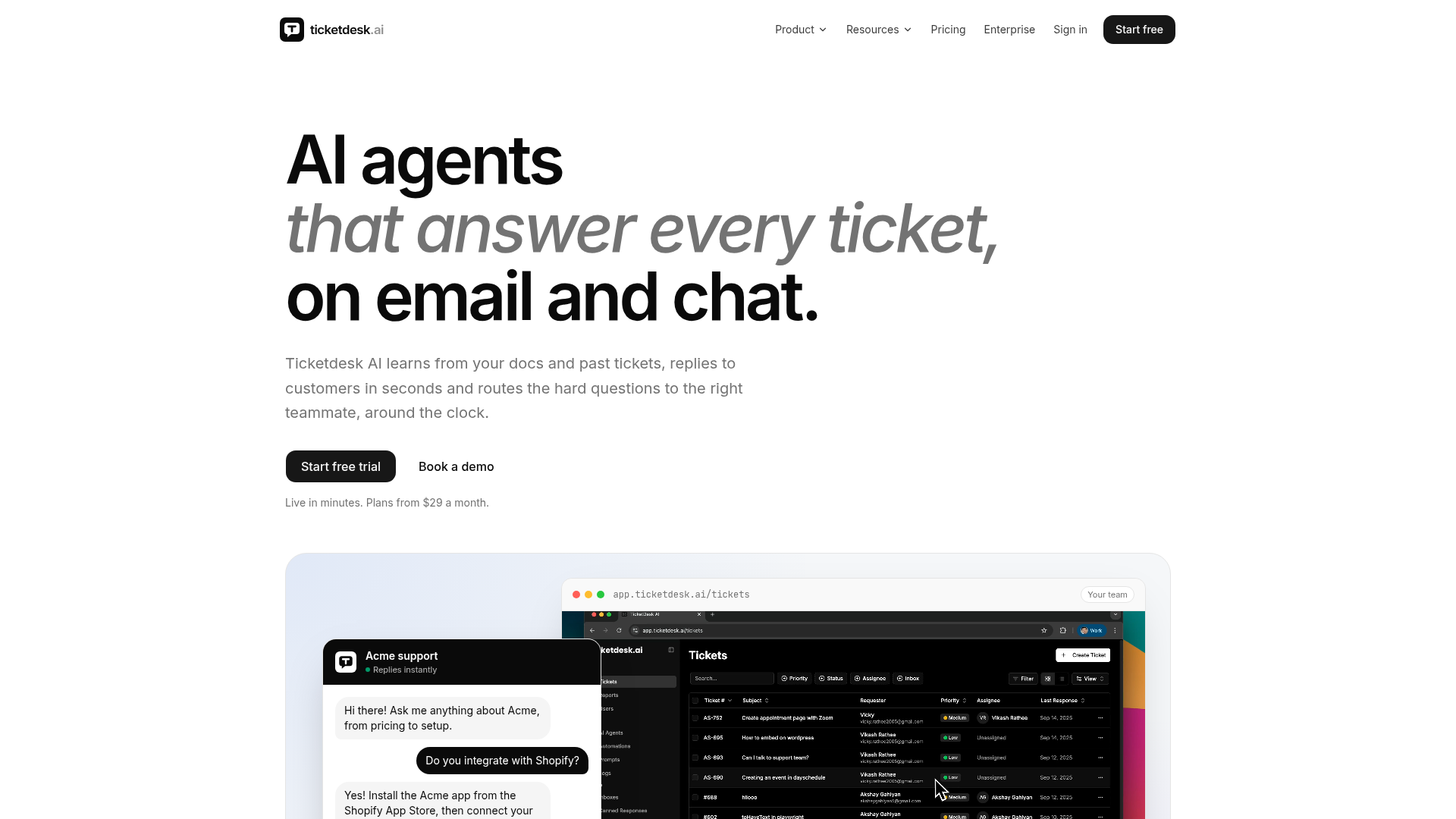 Ticketdesk AI screenshot 1