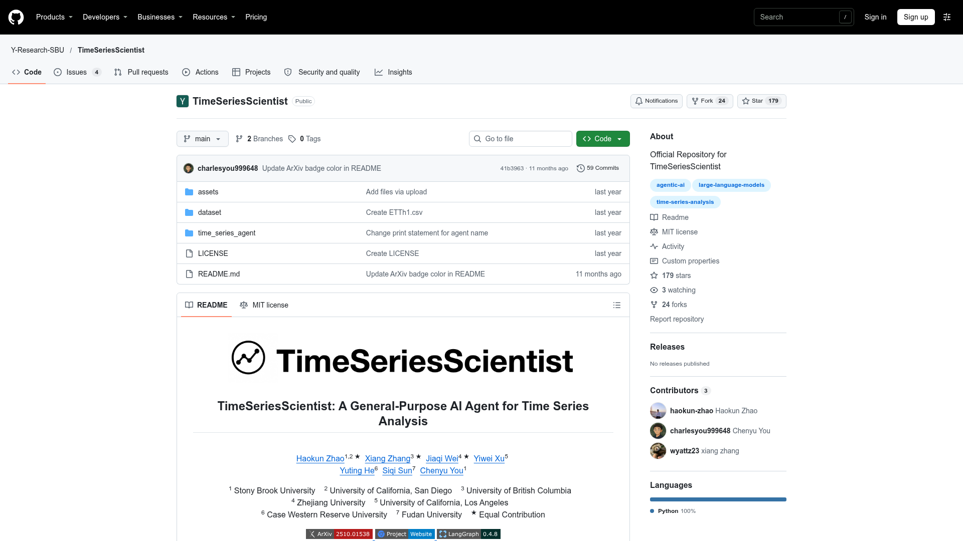 TimeSeriesScientist screenshot 1
