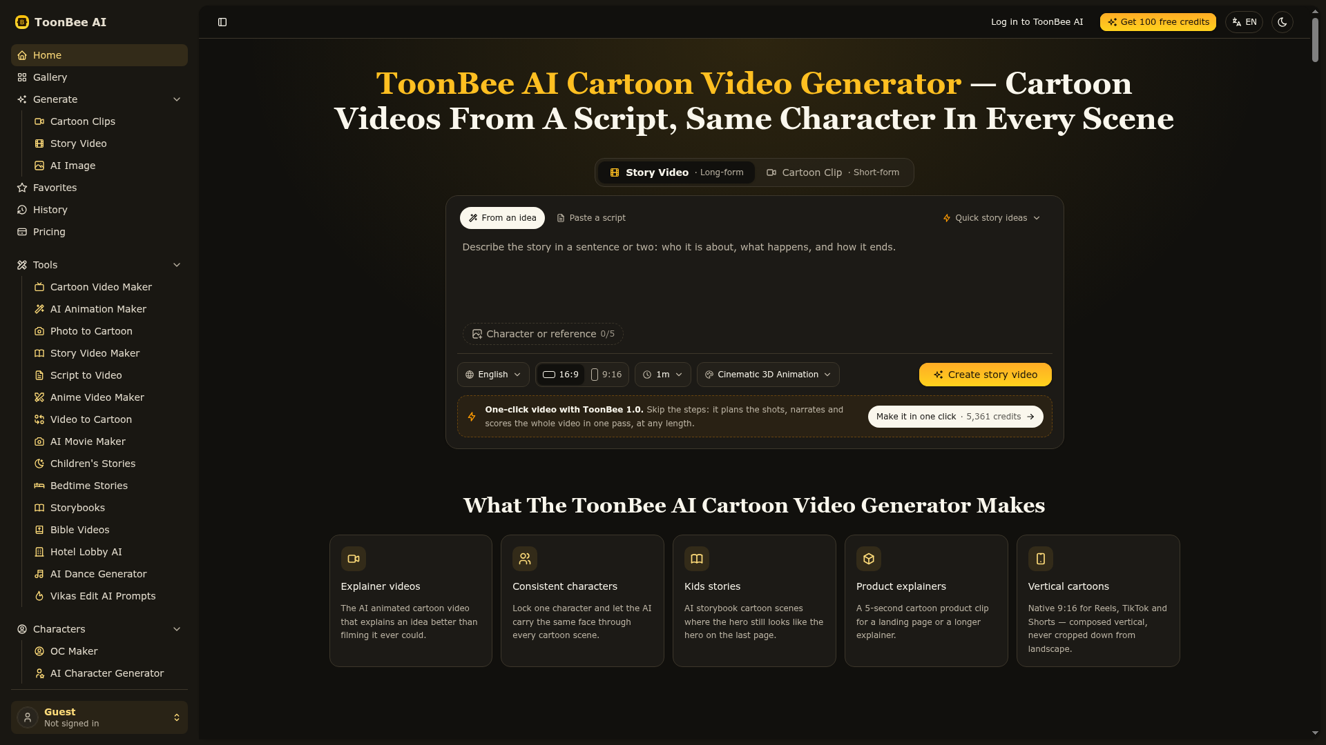ToonBee AI screenshot 1