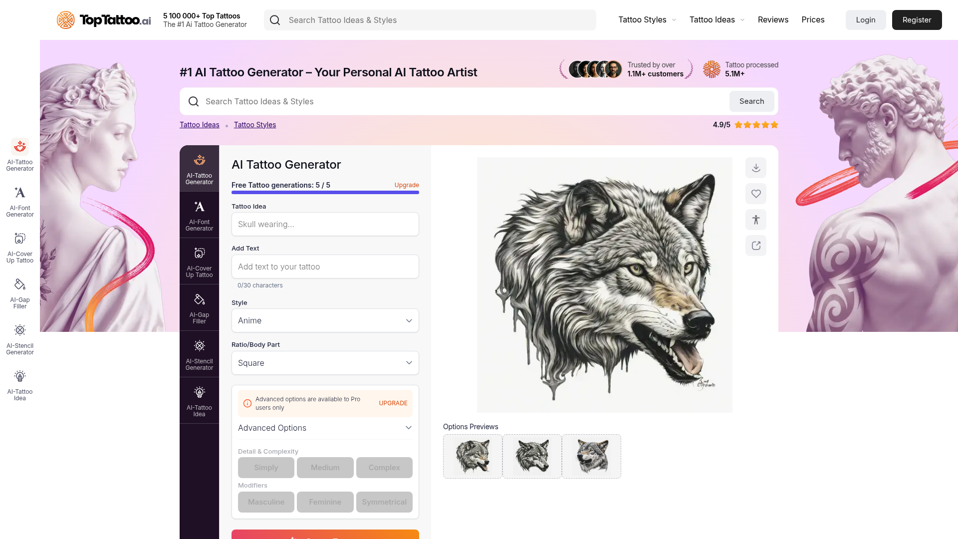 Top Tattoo AI screenshot 1