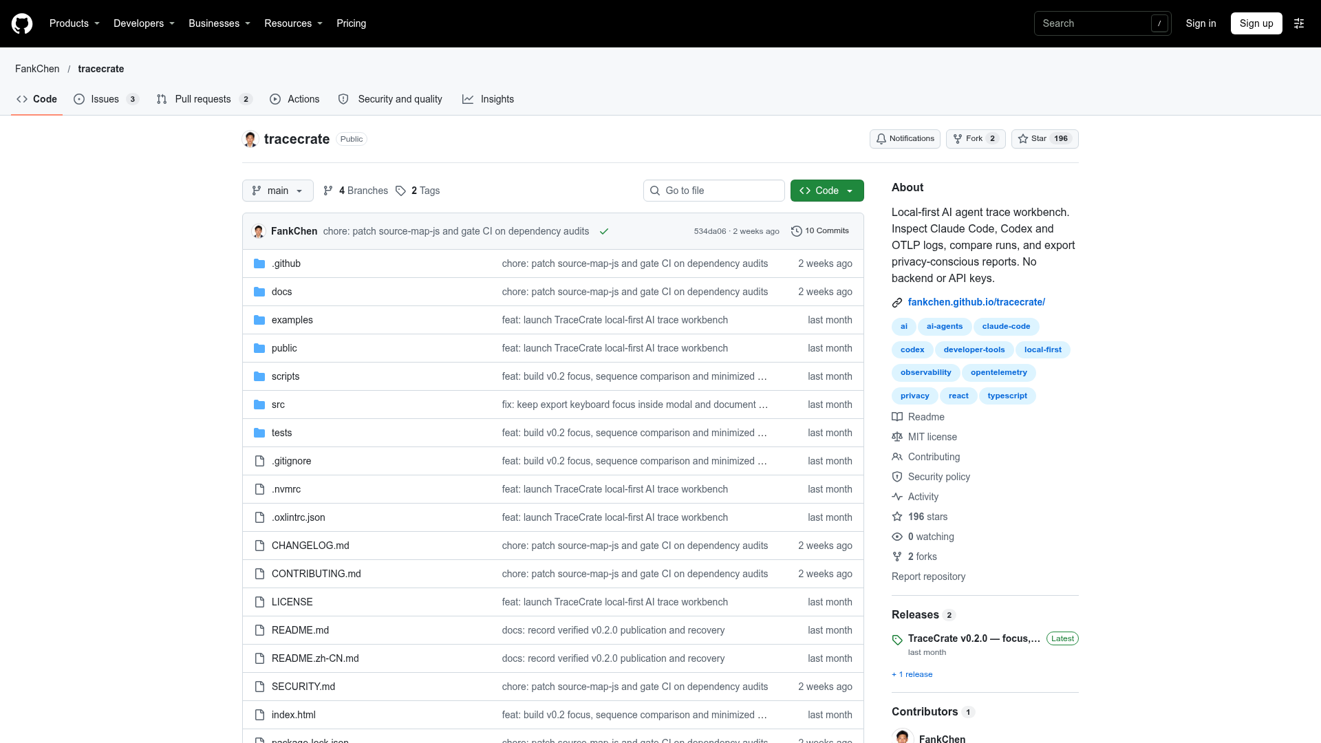 TraceCrate screenshot 1