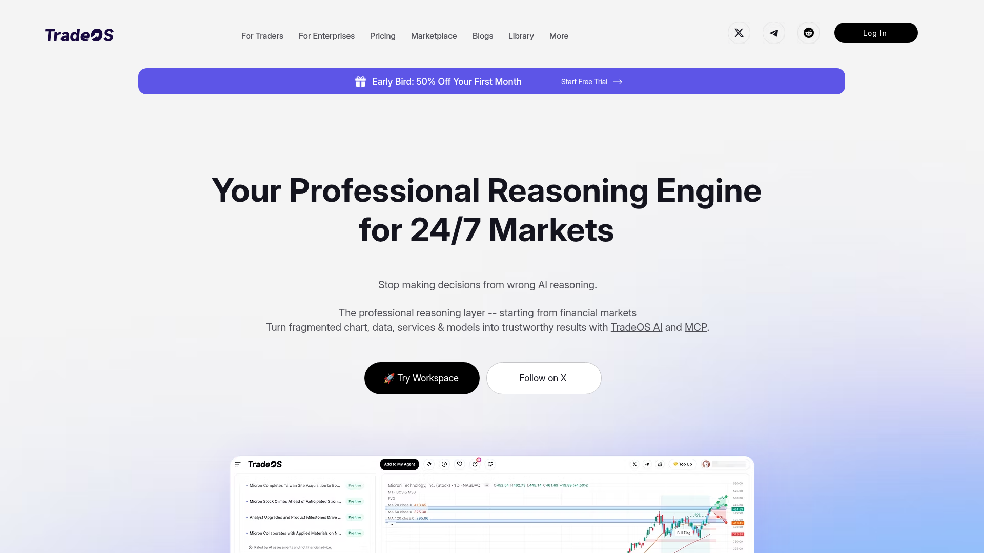 TradeOS AI screenshot 1