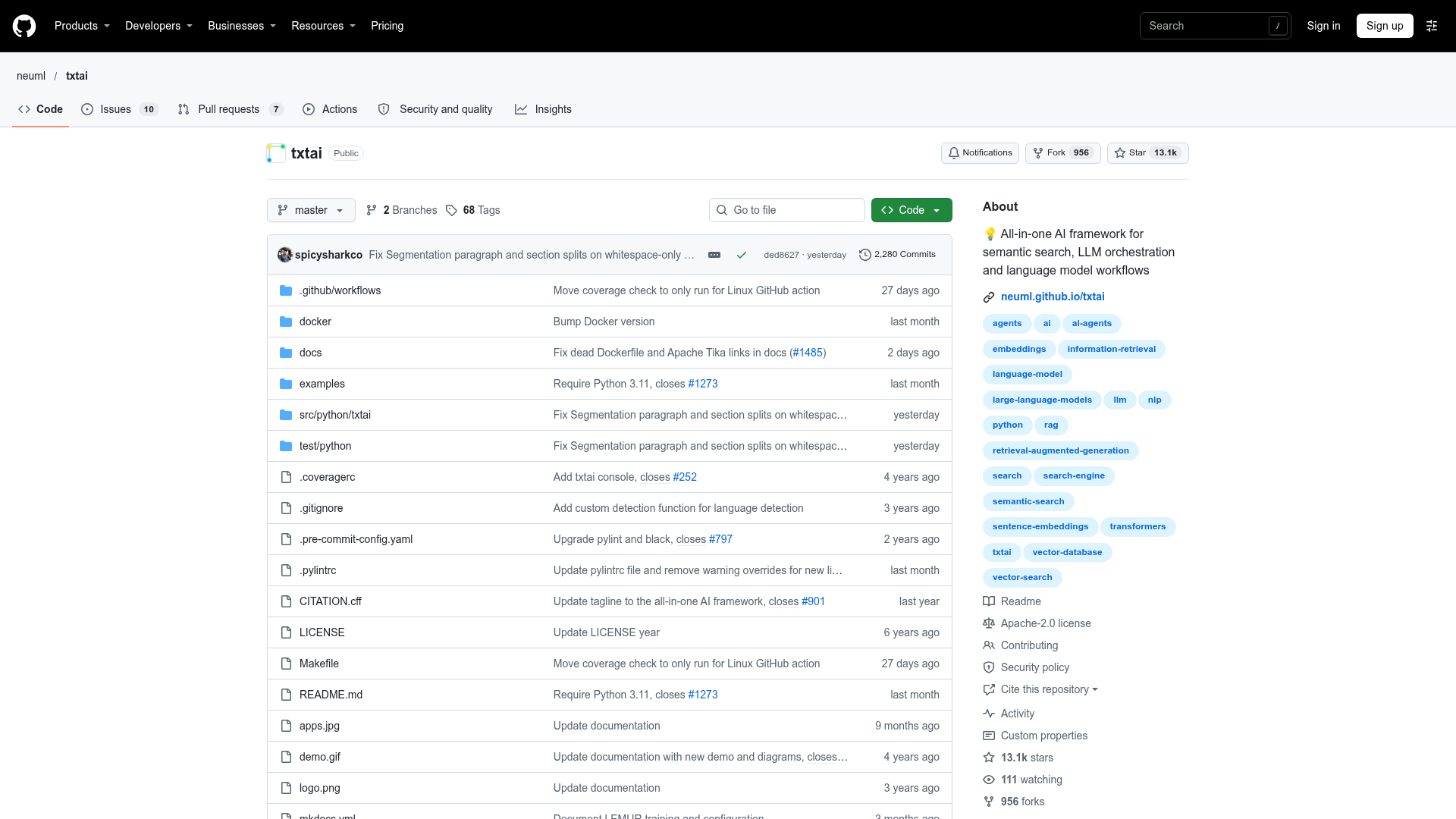 txtai screenshot 1