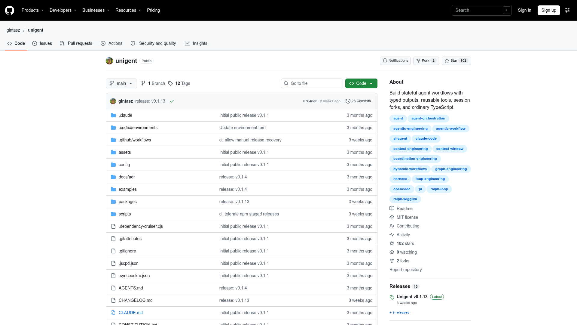 unigent screenshot 1