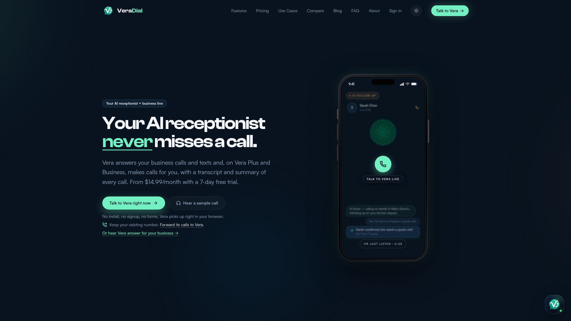 VeraDial screenshot 1