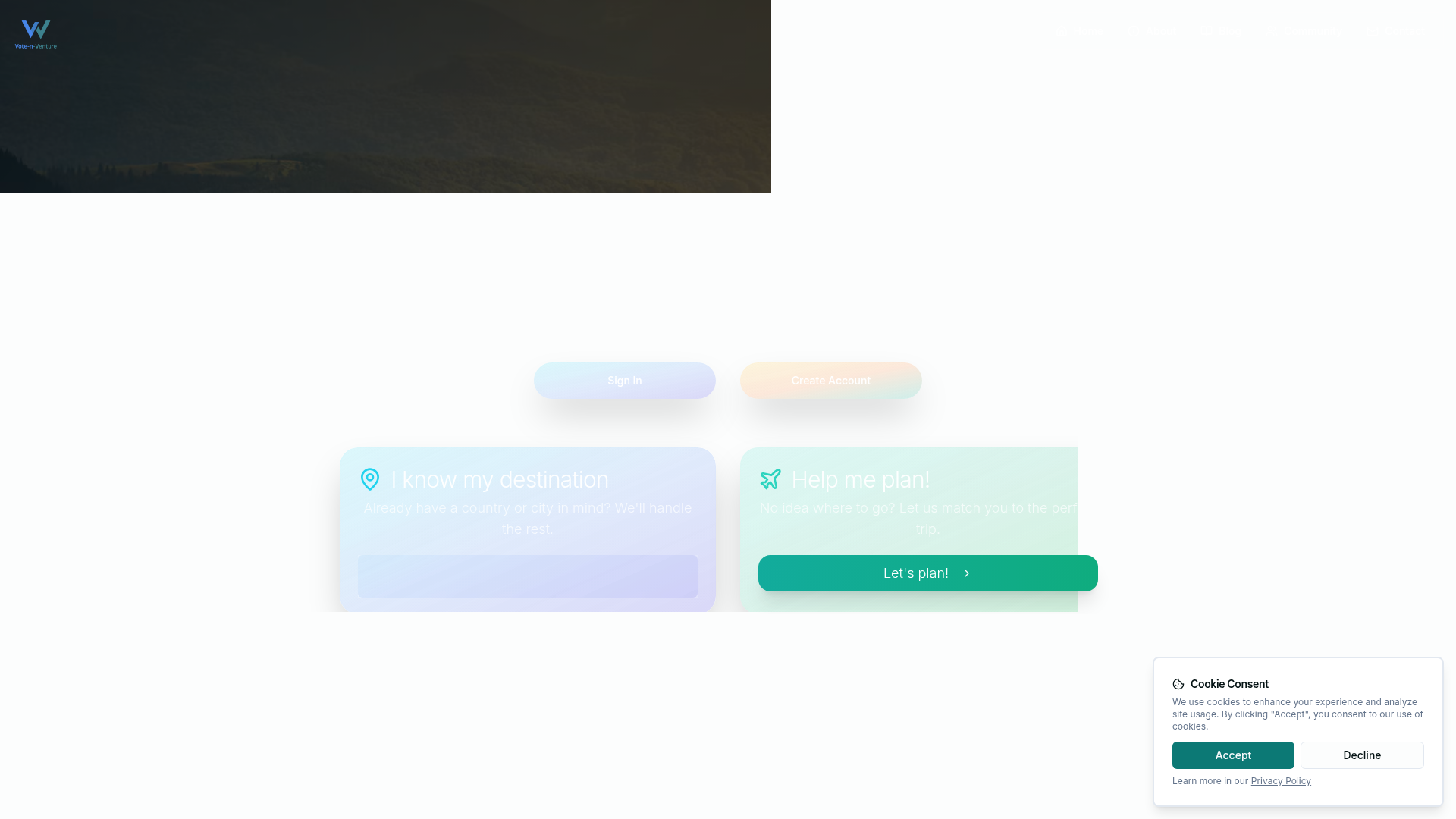 Vote-n-Venture screenshot 1