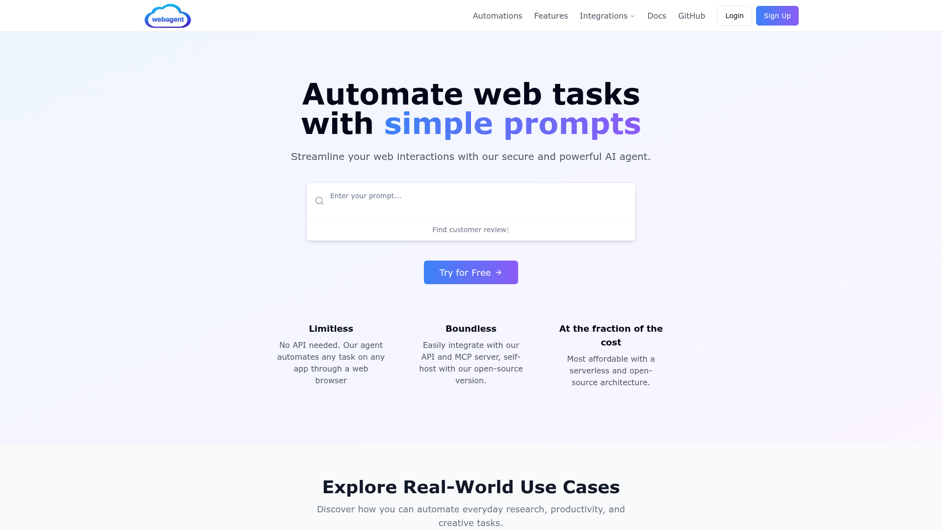 Webagent-cloud screenshot 1