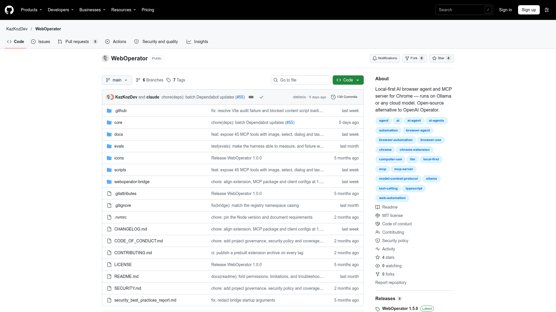 WebOperator screenshot 1