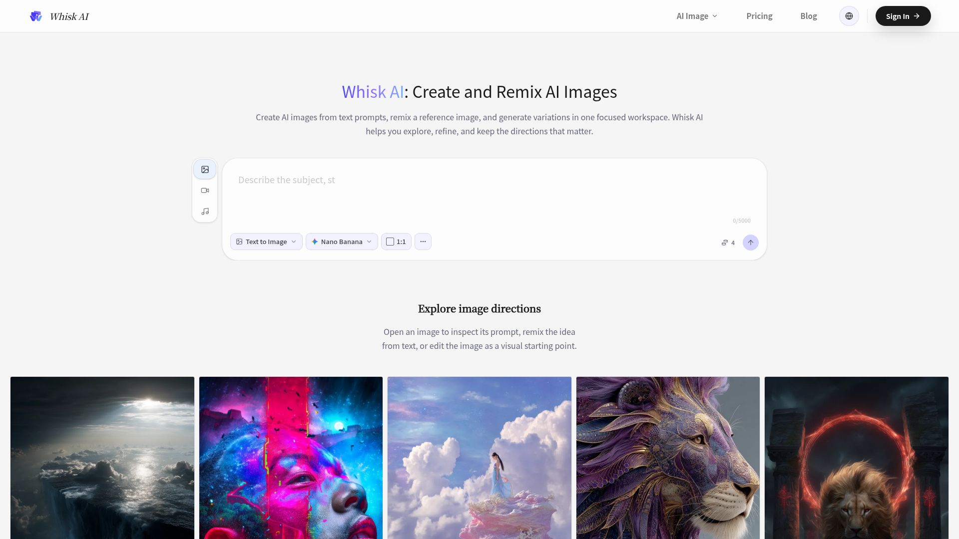 Whisk AI screenshot 1